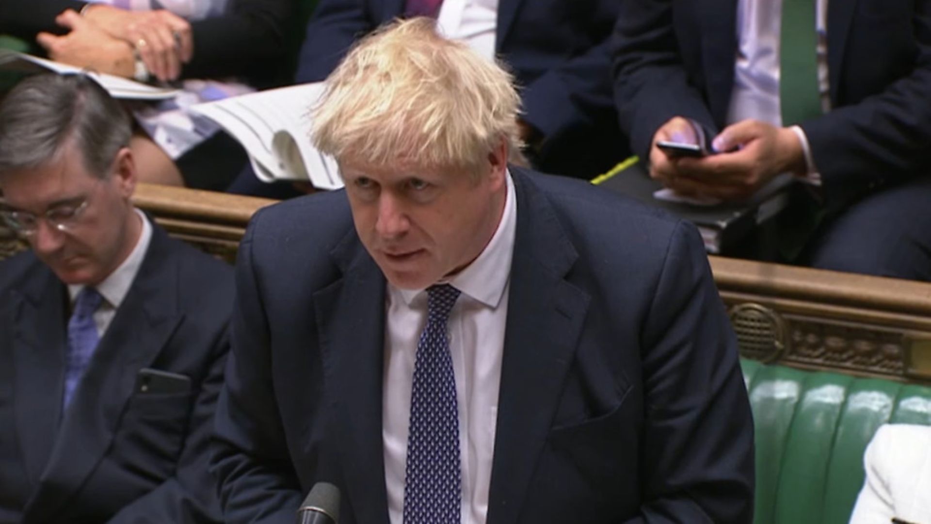 Prime Minister Boris Johnson speaks in the House of Commons. Photograph: House of Commons/PA Wire. - Credit: PA