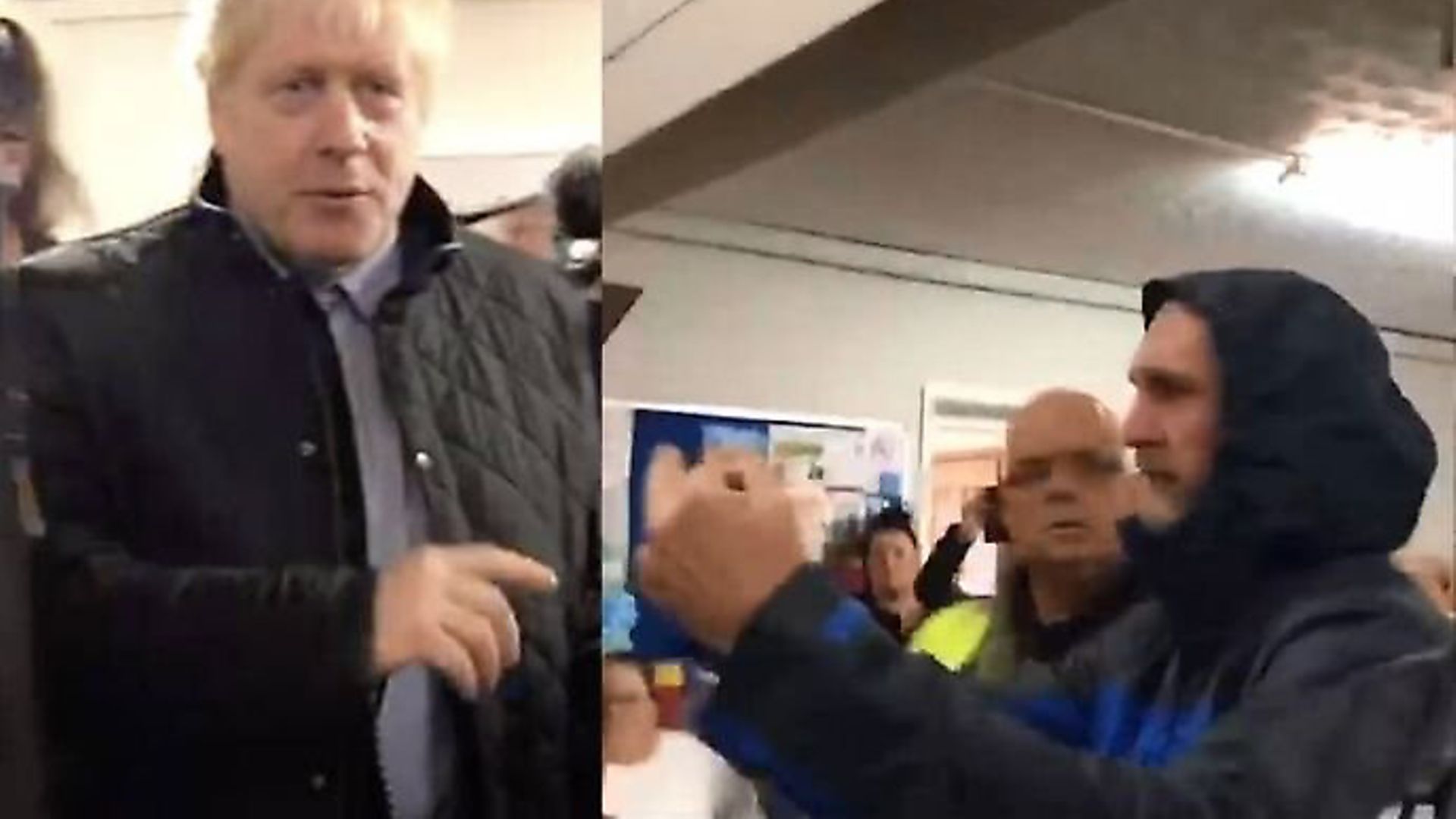 Youre a joke, like. The whole country is living in poverty. Its a joke, one man shouted at Boris Johnson as he visited Yorkshire. Photo: LBC - Credit: Archant