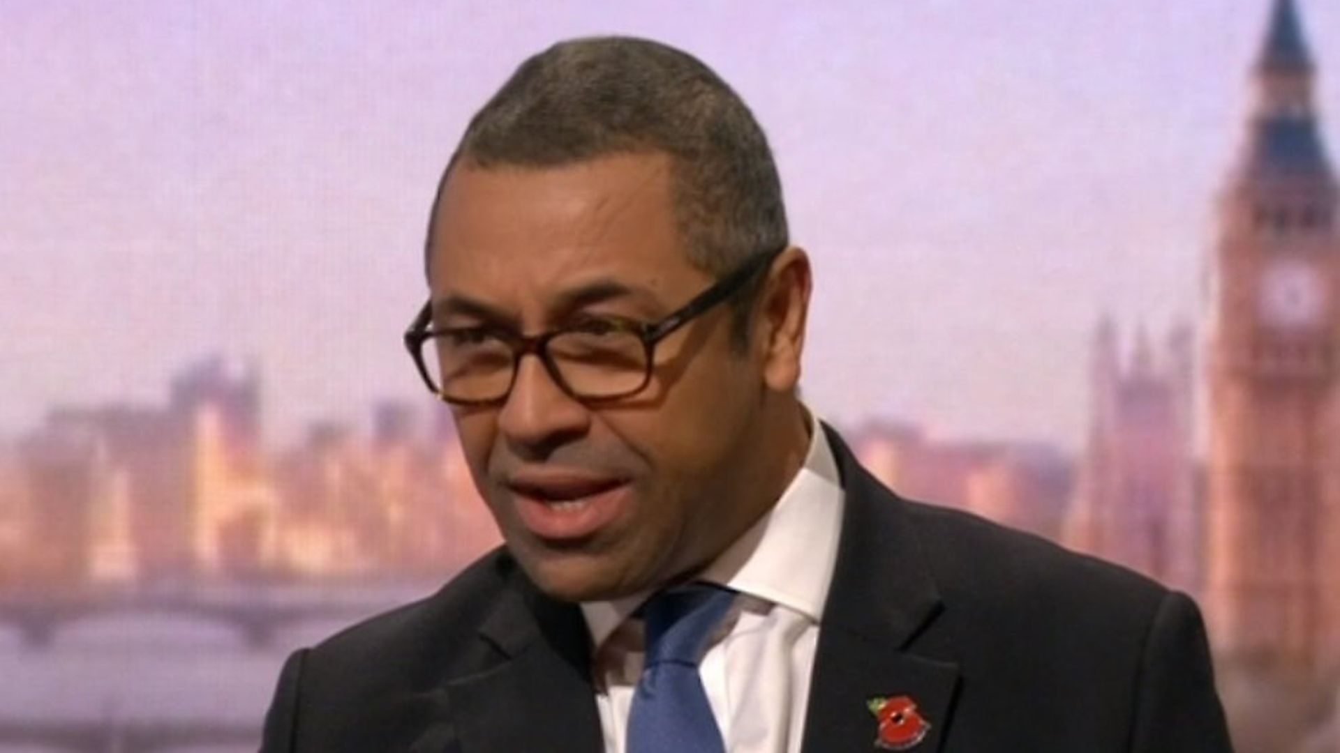 Conservative chairman James Cleverly on BBC's Andrew Marr show. Picture: BBC - Credit: Archant