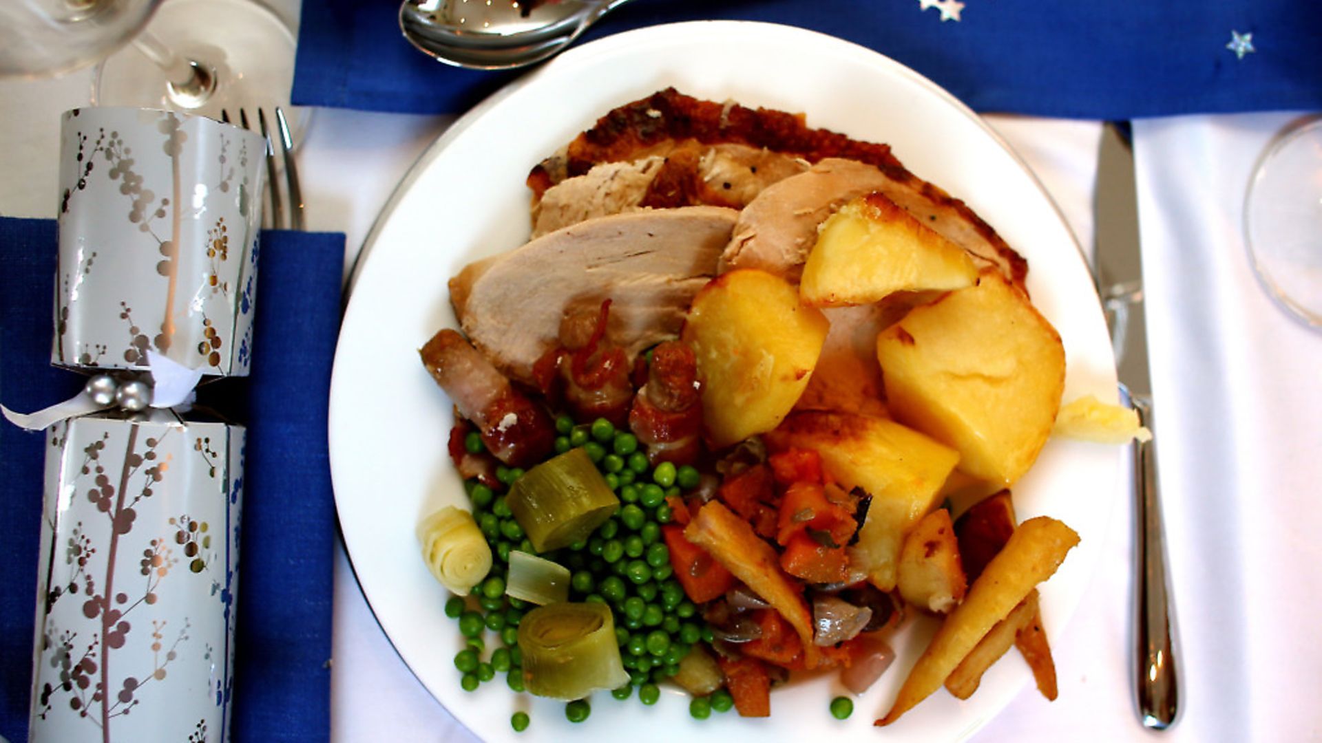 A traditional Christmas Dinner on Christmas Day
. Photograph: David Davies/PA. - Credit: PA Archive/PA Images