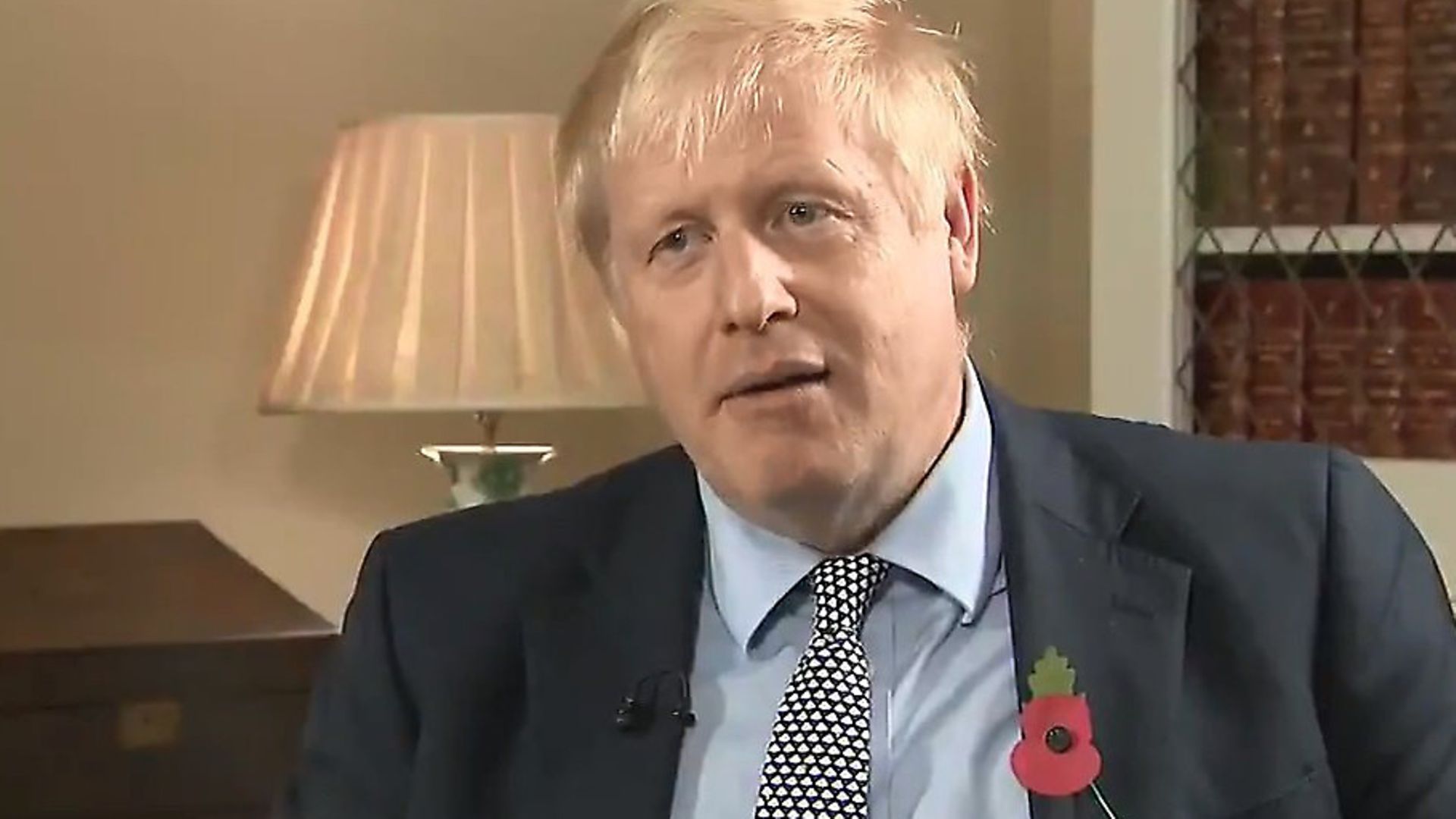 Boris Johnson is interviewed by Sophy Ridge. Photograph: Sky. - Credit: Archant