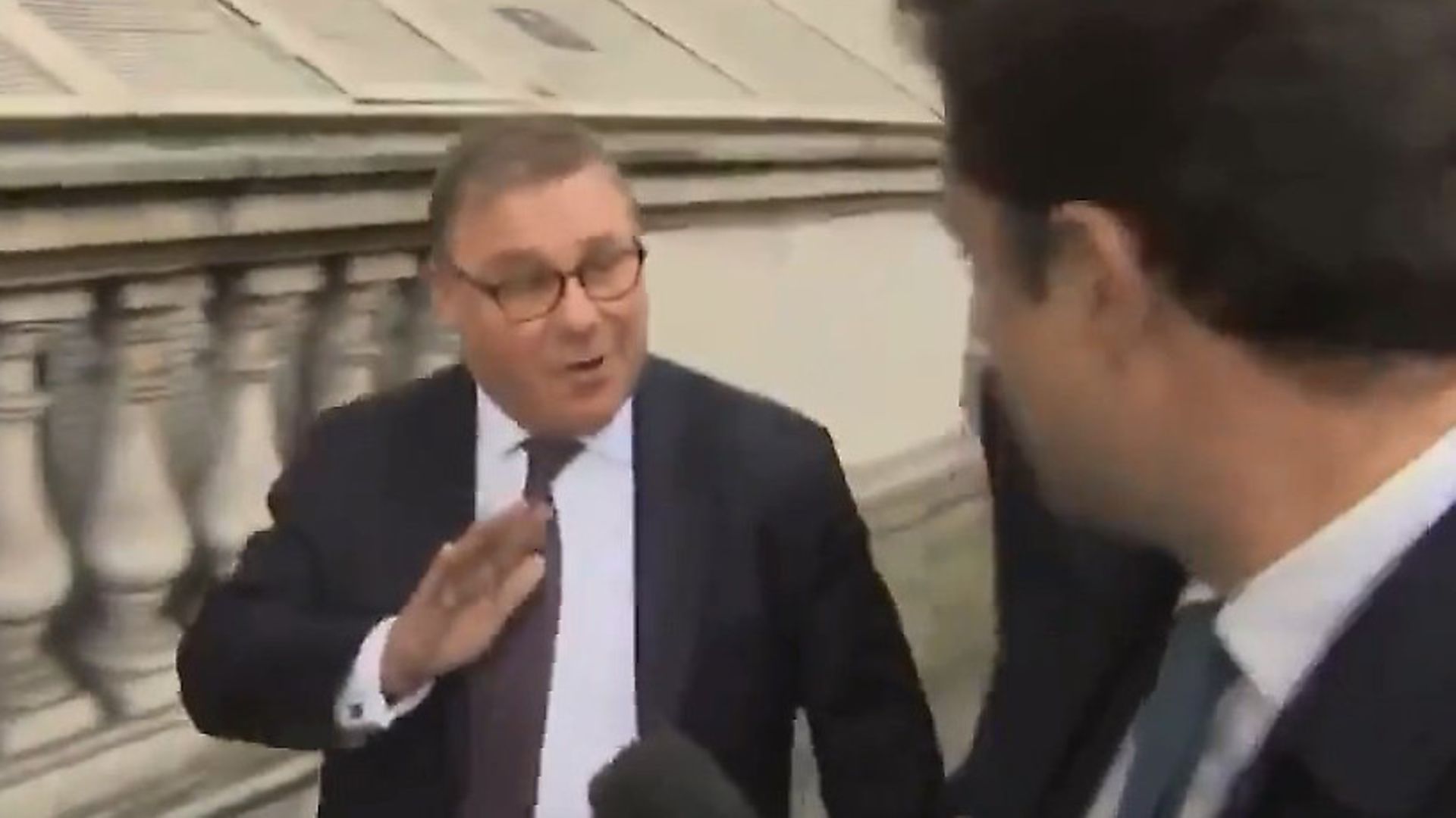 Mark Francois interviewed by Sky News. Photograph: Sky. - Credit: Archant