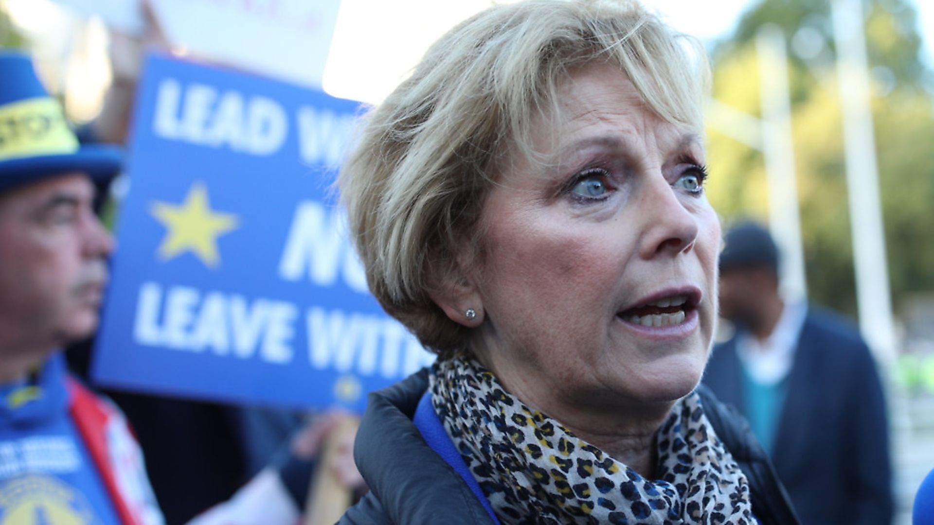 Anna Soubry outside the Houses of Parliament in London. Photograph: Yui Mok/PA. - Credit: PA Wire/PA Images