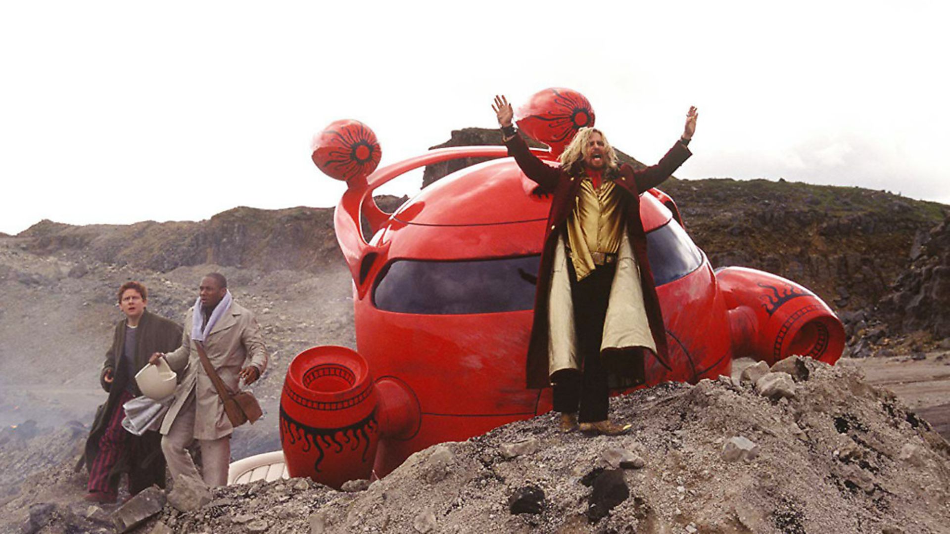 Martin Freeman, Yasiin Bey and Sam Rockwell in Douglas Adams' The Hitchhiker's Guide to the Galaxy (2005) Photo: IMBD - Credit: Archant