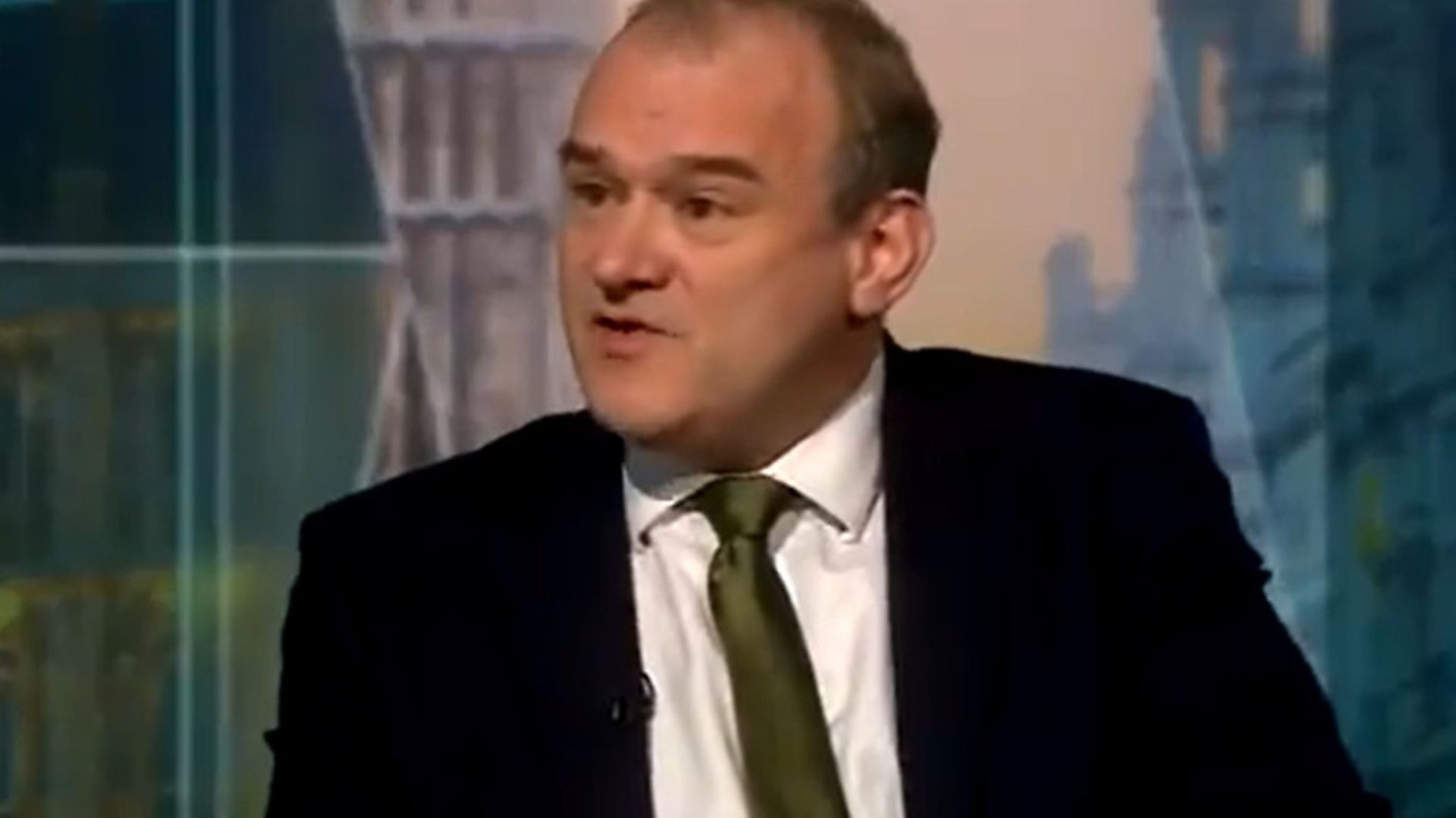 Ed Davey appears on the Andrew Neil show. Photograph: BBC. - Credit: Archant