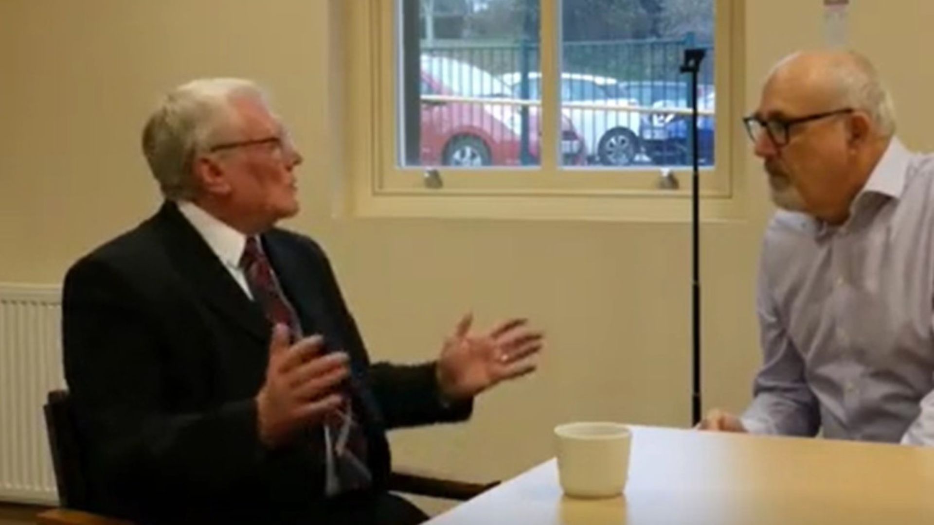 Ken Capstick talking to Jon Trickett. Picture: Jon Trickett - Credit: Jon Trickett