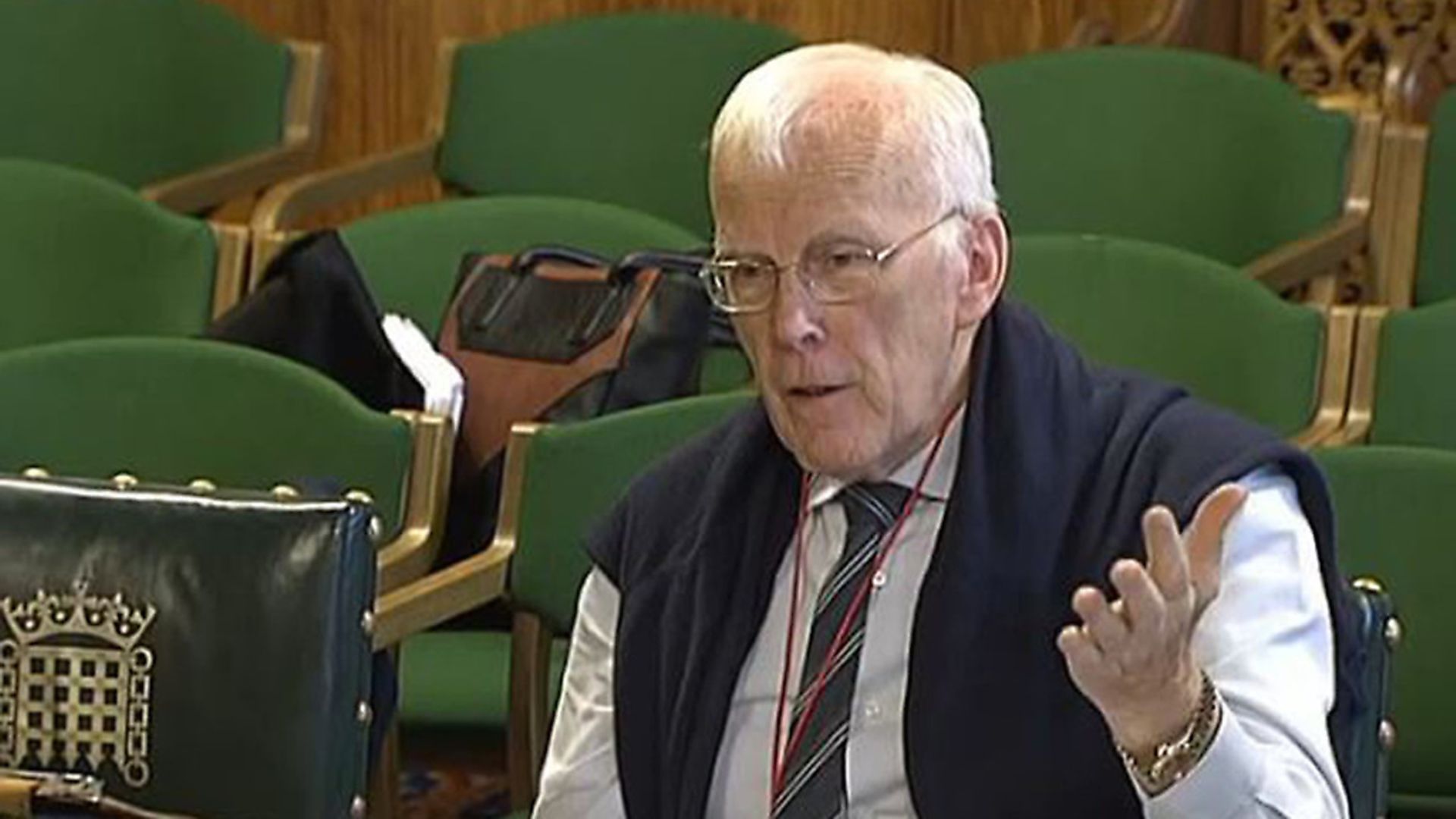 Oil tycoon Sir Ian Wood, answering questions in front of the Scottish Affairs Committee at the House of Commons. Photograph: PA. - Credit: PA Archive/PA Images