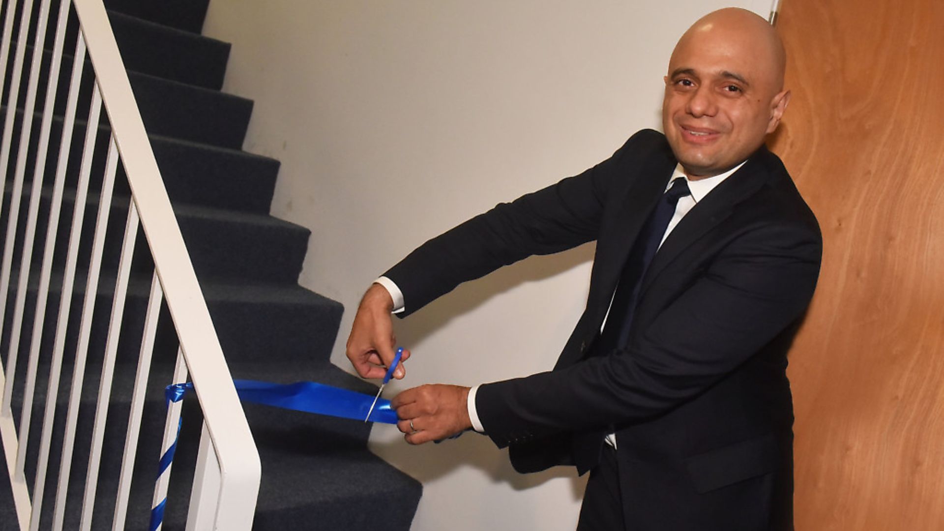 Sajid Javid opens a new office in north Norfolk. Picture: BRITTANY WOODMAN/Archant. - Credit: Archant