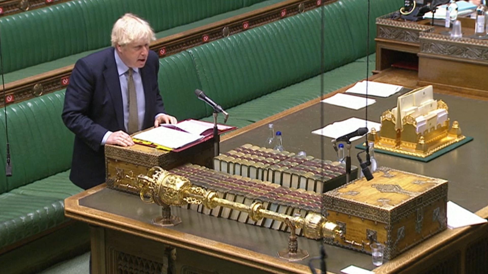 Prime Minister Boris Johnson speaks in the House of Commons - Credit: PA