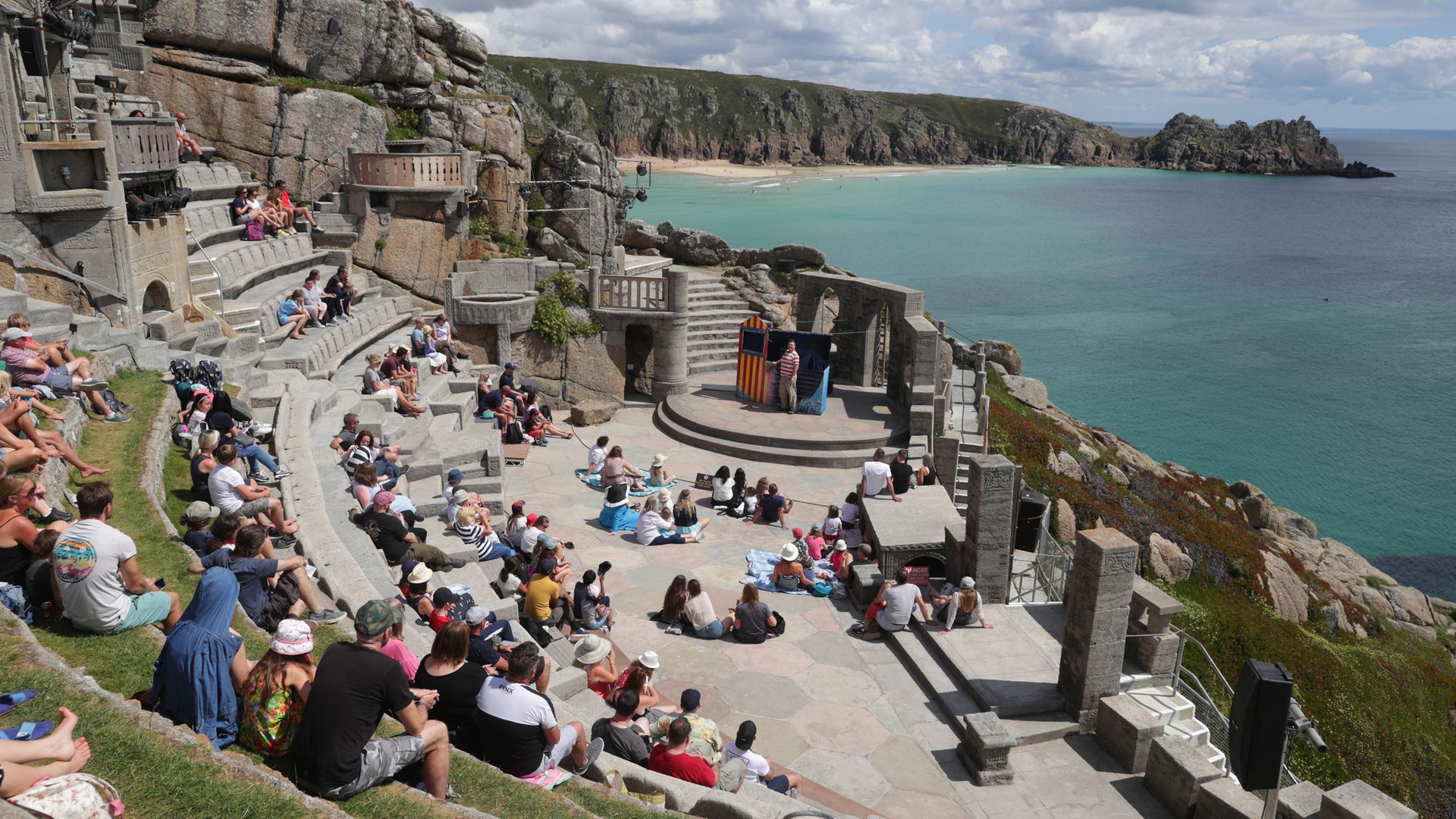 The Sea Show performance at the Minack Theatre in Porthcurno near Lands End. - Credit: PA