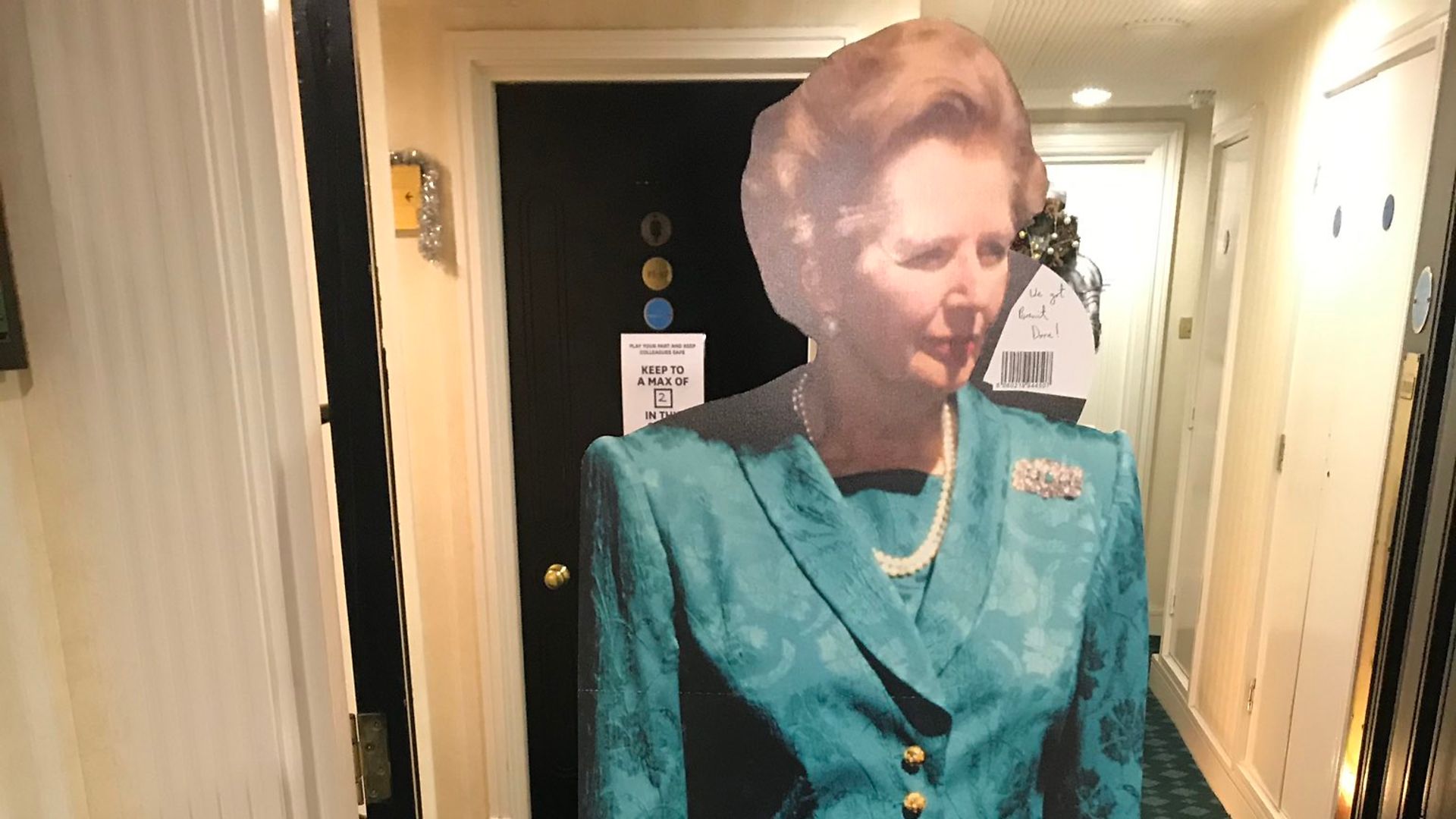 David Amess' cardboard cut-out of Margaret Thatcher - Credit: Twitter