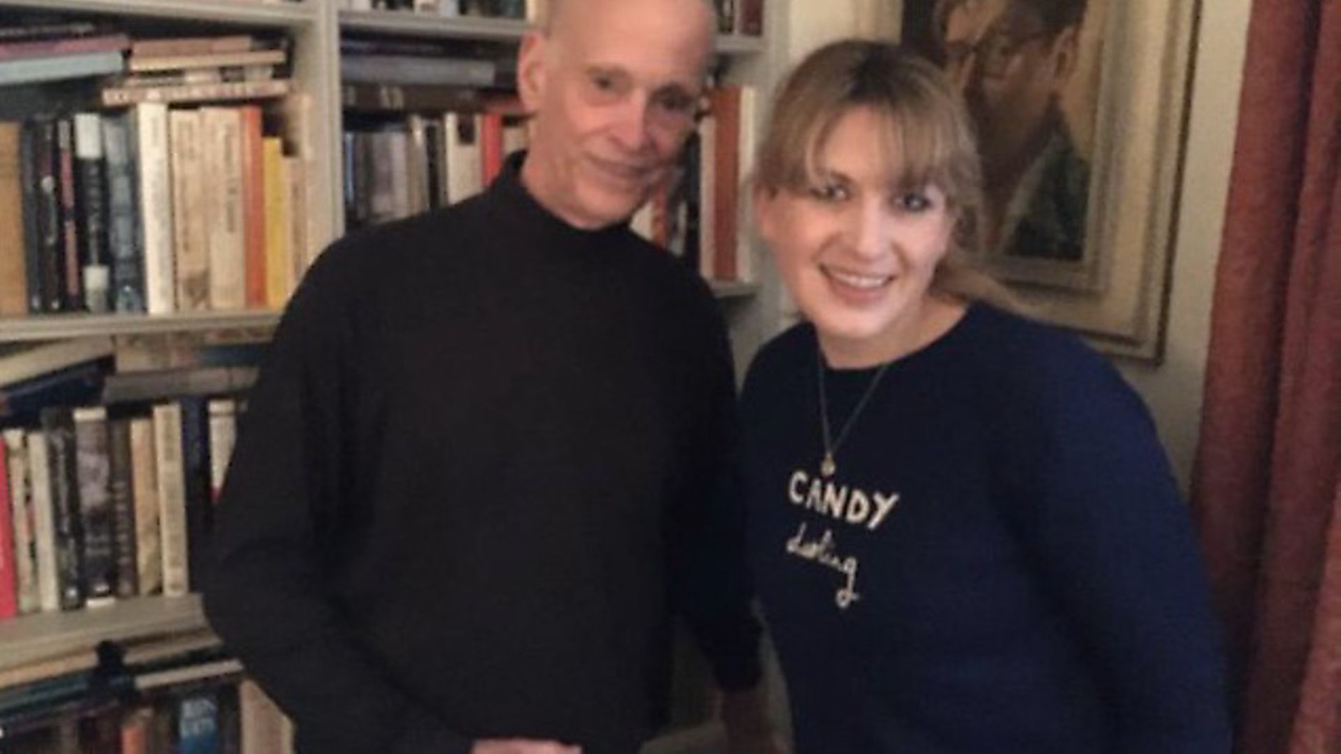 You're booked podcast presenter Daisy Buchanan with John Waters. Photo: Twitter - Credit: Archant