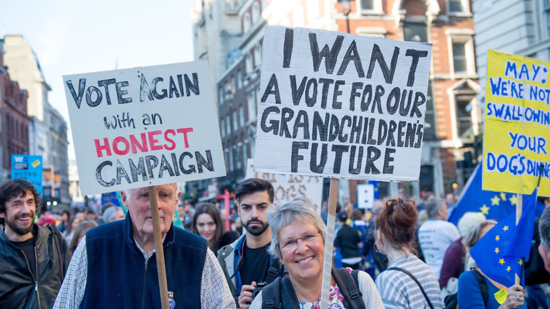 Members Of The Public March To Demand A People's Vote On Brexit. (Photo by Ollie Millington/Getty Images) - Credit: Getty Images