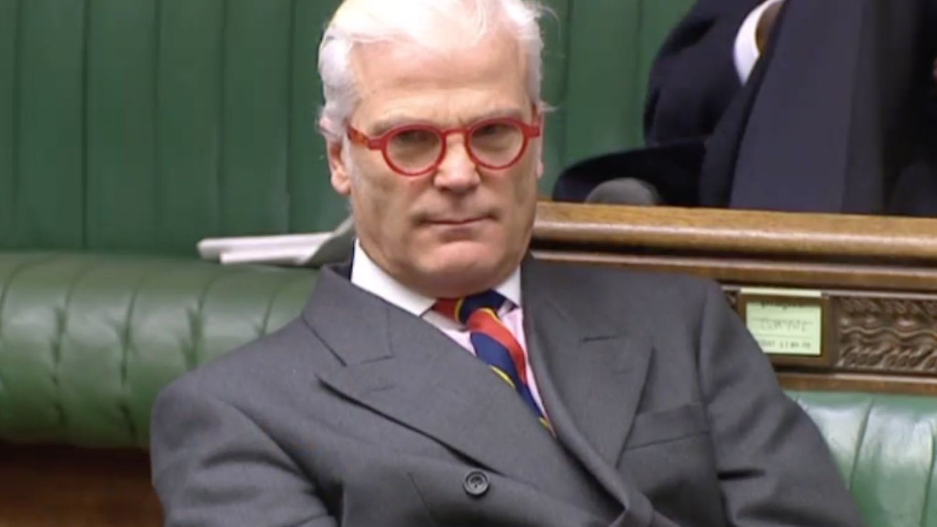 Desmond Swayne in the Hosue of Commons. Photograph: Parliament TV. - Credit: Archant