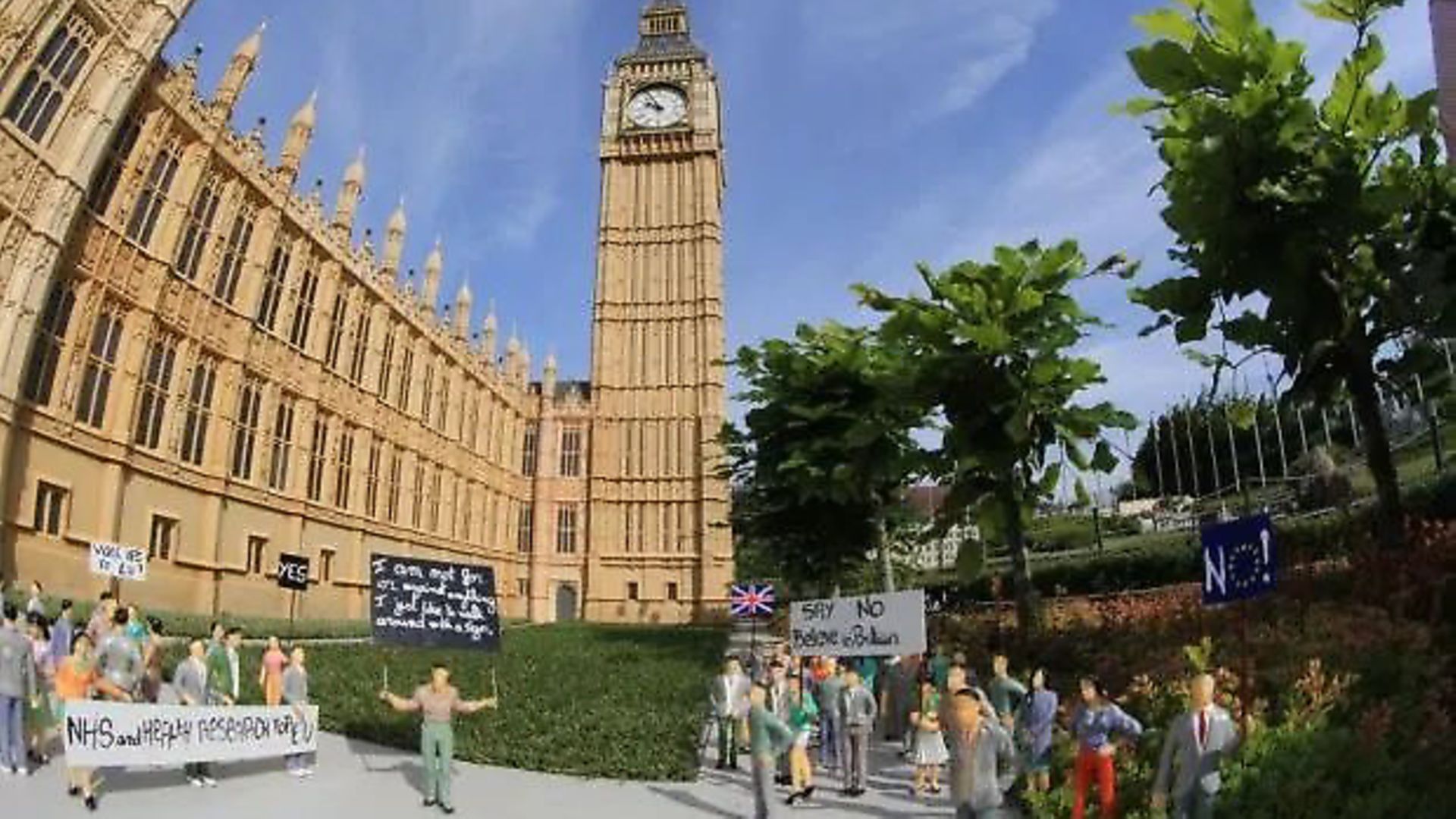 Pro-EU campaigners have earned their place in a 'Mini-Europe' theme park. Photograph: Mini-Europe.com - Credit: Archant
