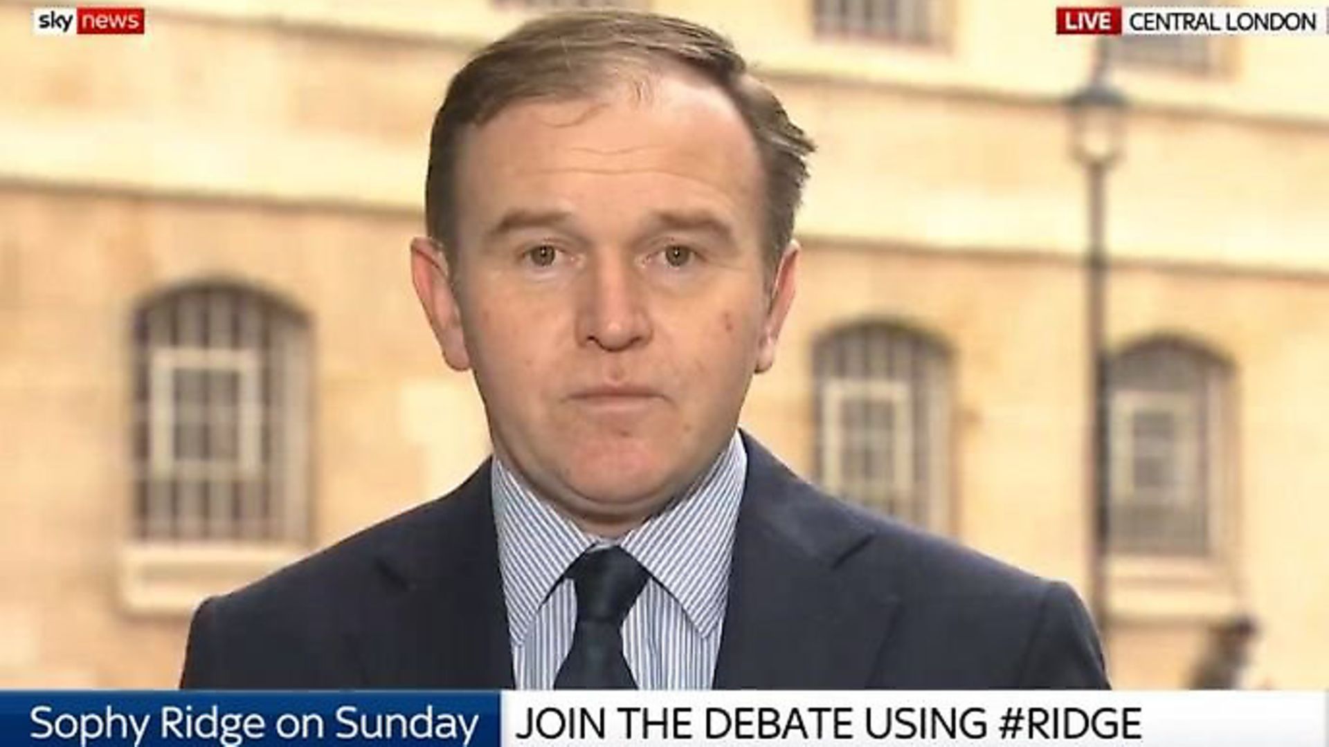 George Eustice appears on Sky News. Photograph: Sky. - Credit: Archant