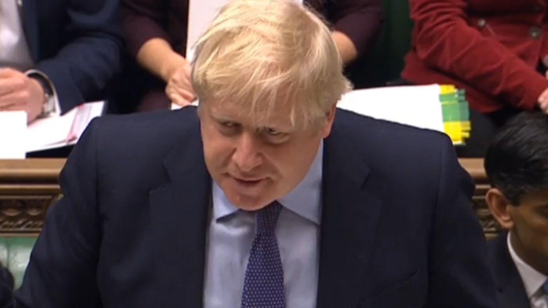 Boris Johnson speaking at prime minister's questions in the House of Commons (Pic: Parliament) - Credit: Parliament