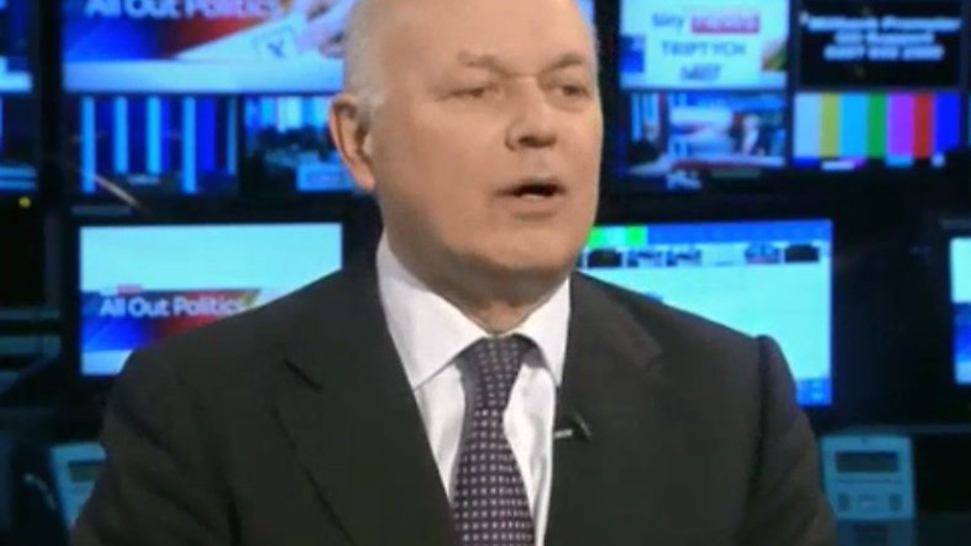 Iain Duncan-Smith on Sky News. Photograph: Sky. - Credit: Archant