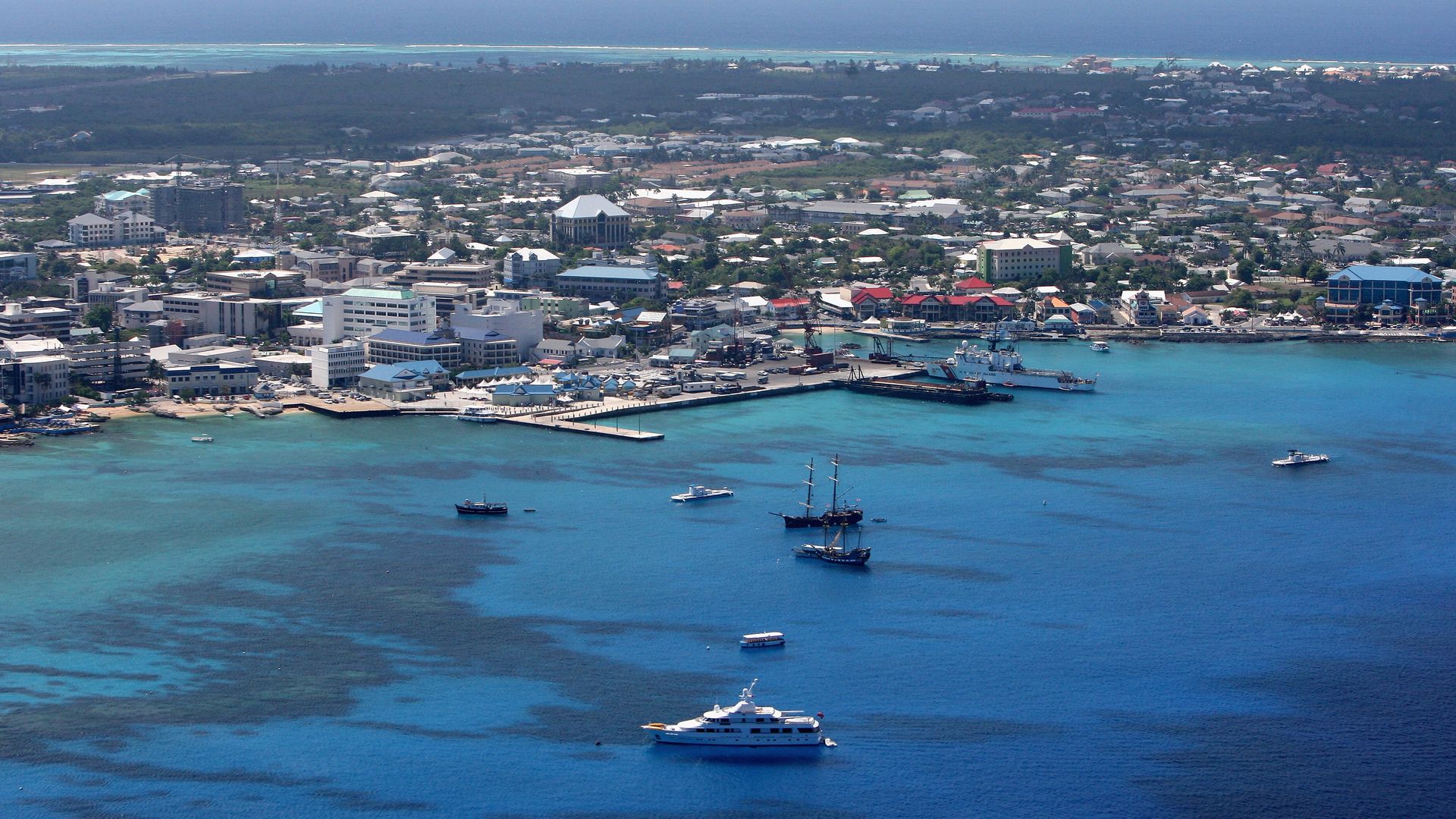 George Town, in Grand Cayman, Cayman Islands - Credit: Getty Images