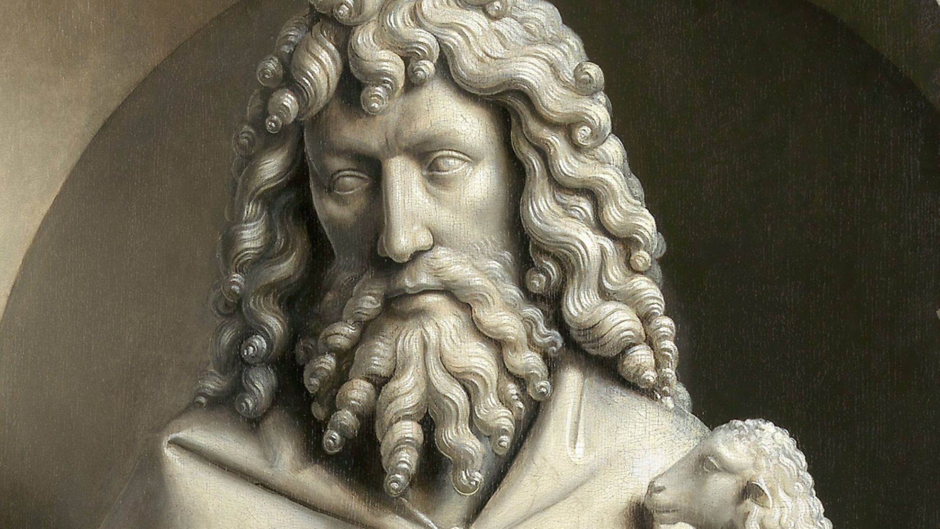 Jan van Eyck's lifelike painting of a statue of St John the Baptist in St Bavo's Cathedral, Ghent. Picture: Lukasweb.be-Art - Credit: Archant