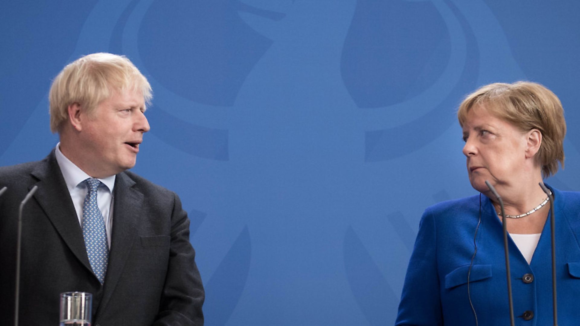 Prime ministerBoris Johnson meets German chancellor Angela Merkel last year. Picture: Stefan Rousseau/PA Wire/PA Images - Credit: PA Wire/PA Images