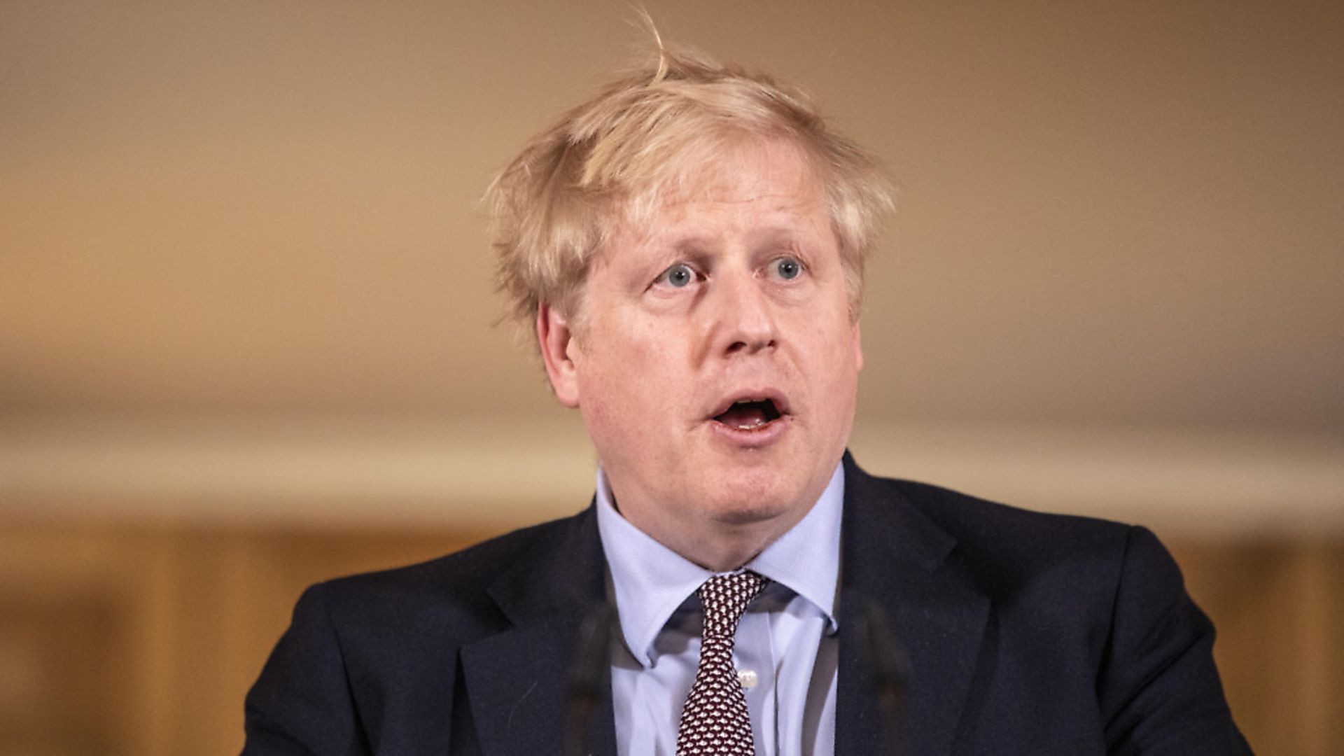 Prime Minister Boris Johnson speaking at a media briefing in Downing Street after he had taken part in the governments COBRA meeting. Photograph: Richard Pohle/The Times/PA Wire. - Credit: PA