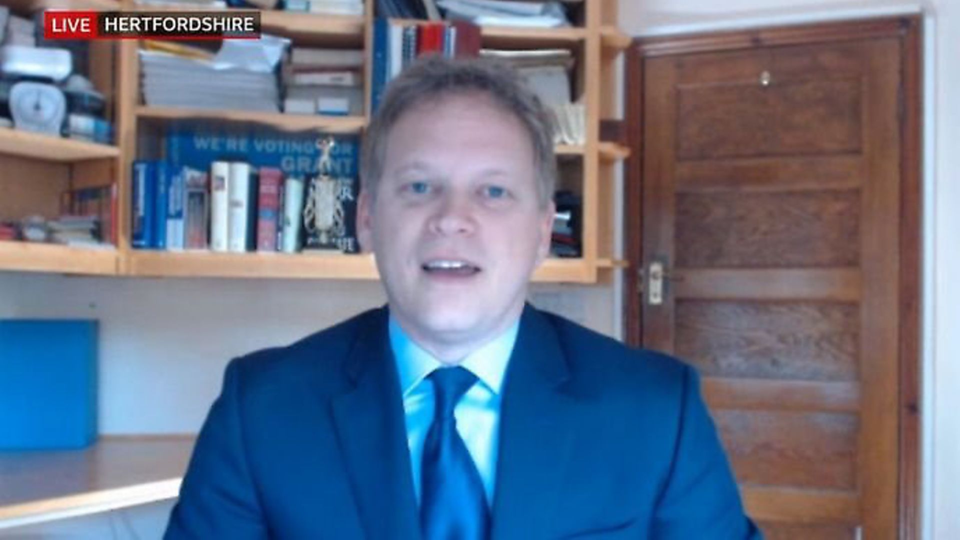 Grant Shapps appears on BBC Breakfast. Photograph: BBC. - Credit: Archant