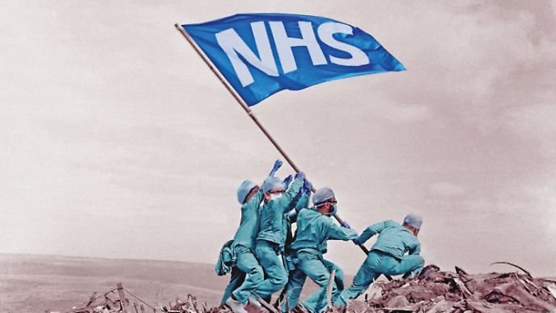 The New European's tribute to the front line NHS workers. Illustration: Chris Barker - Credit: Archant