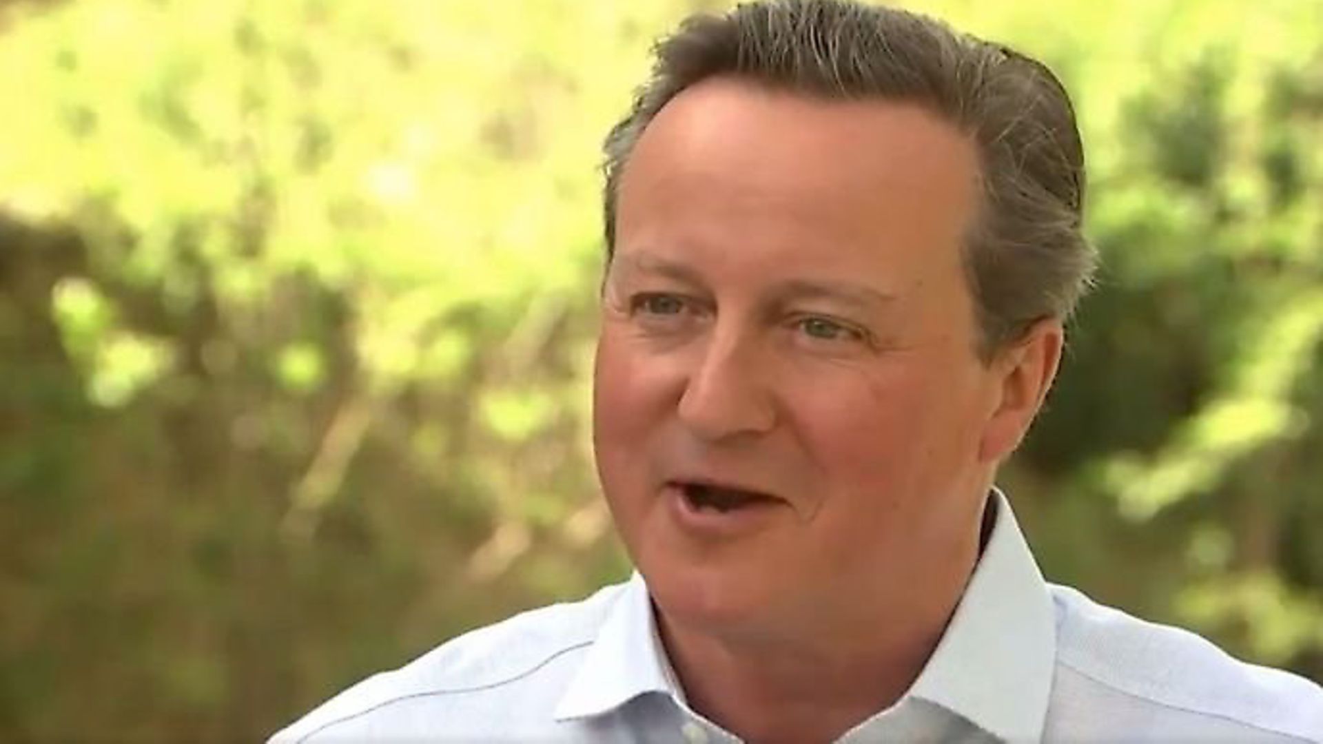 David Cameron sends Boris Johnson his best wishes while in hospital. Photograph: ITV. - Credit: Archant