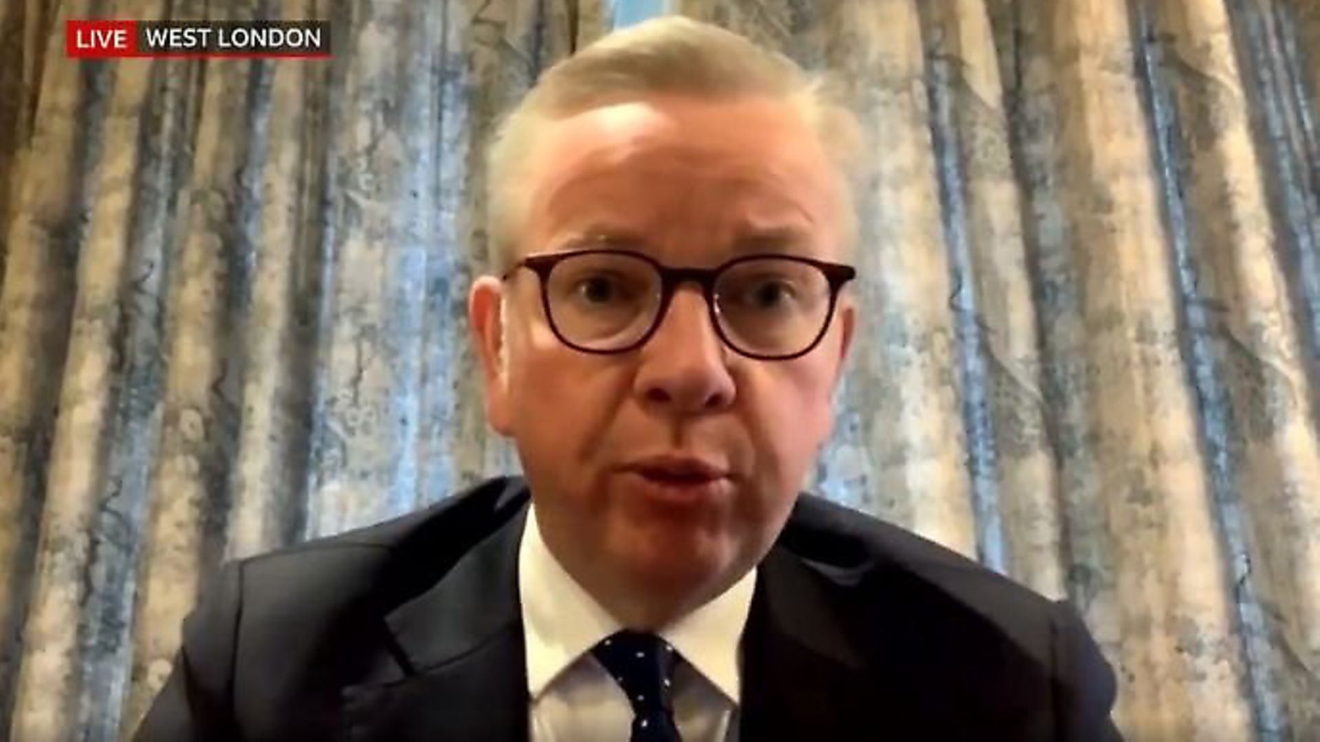 Michael Gove becomes the latest cabinet minister to self-isolate during the coronavirus outbreak. Photograph: BBC. - Credit: Archant