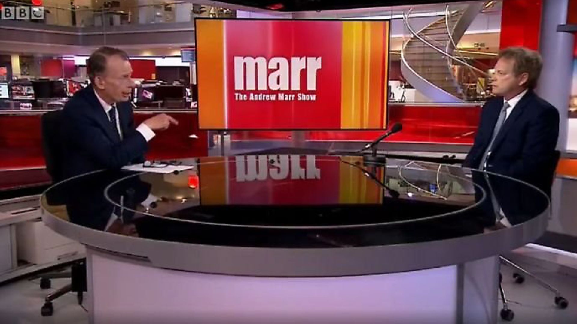 Transport secretary Grant Shapps appears on the BBC's Andrew Marr Show. Photograph: BBC. - Credit: Archant