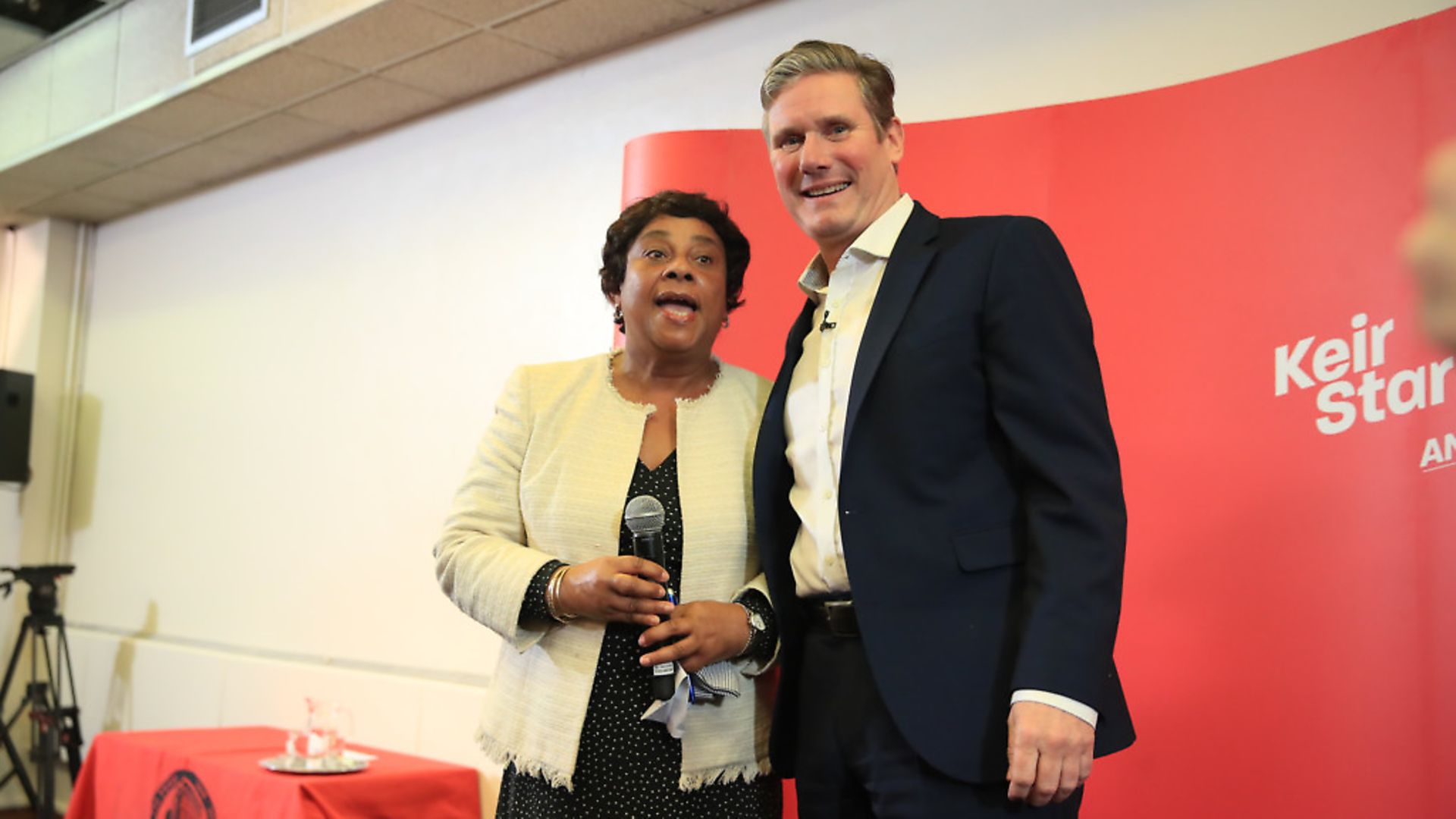 Labour MP Sir Keir Starmer with Baroness Doreen Lawrence. Photograph: Peter Byrne/PA. - Credit: PA