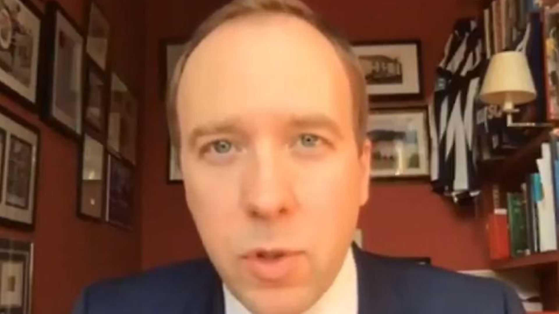 Matt Hancock is asked if he will take a pay cut during the coronavirus outbreak. Photograph: ITV. - Credit: Archant