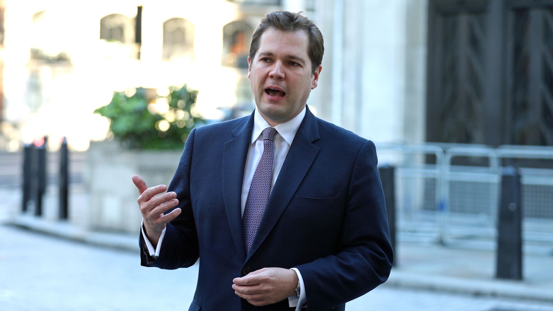 Housing secretary Robert Jenrick outside BBC Broadcasting House in London - Credit: PA