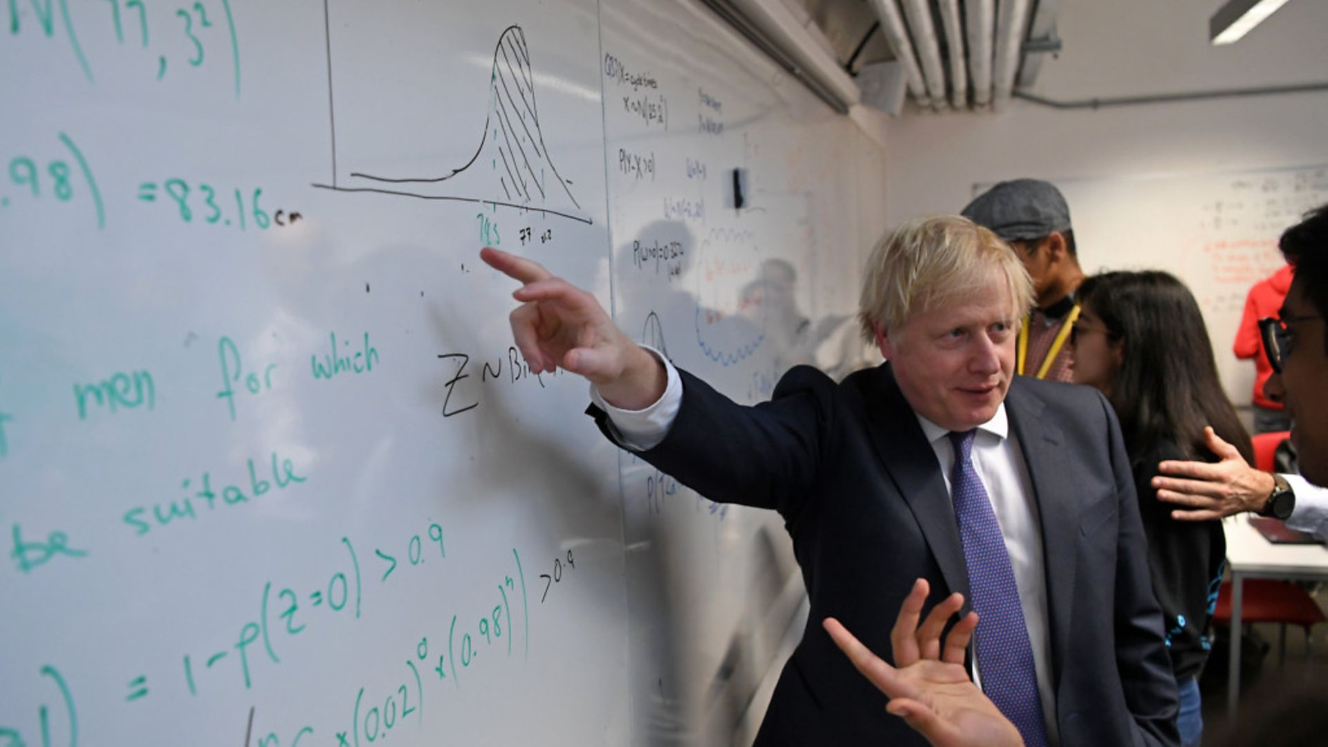 Prime minister Boris Johnson during a visit to a school PA Wire/PA Images