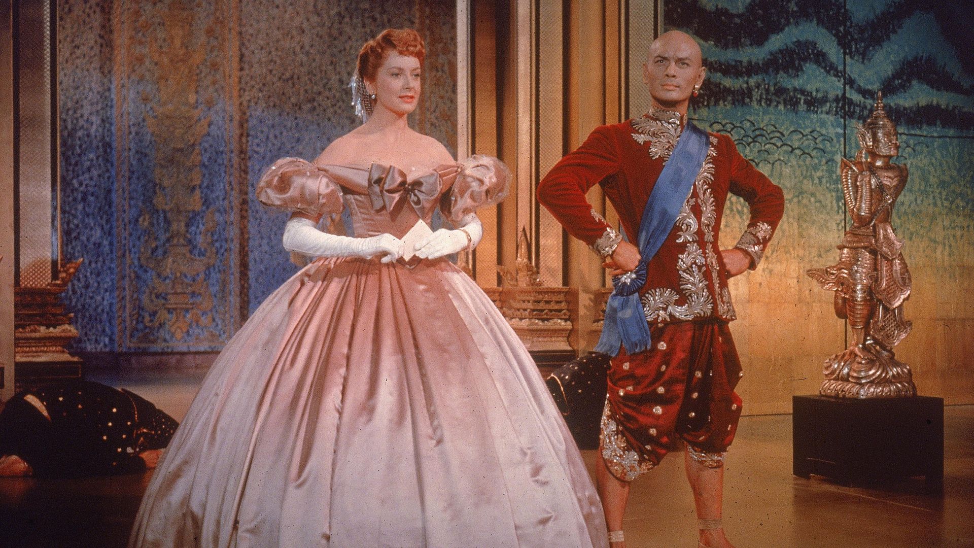 Yul Brynner, as King Mongkut, and Deborah Kerr, as Anna Leonowens, in The King and I - Credit: Getty Images