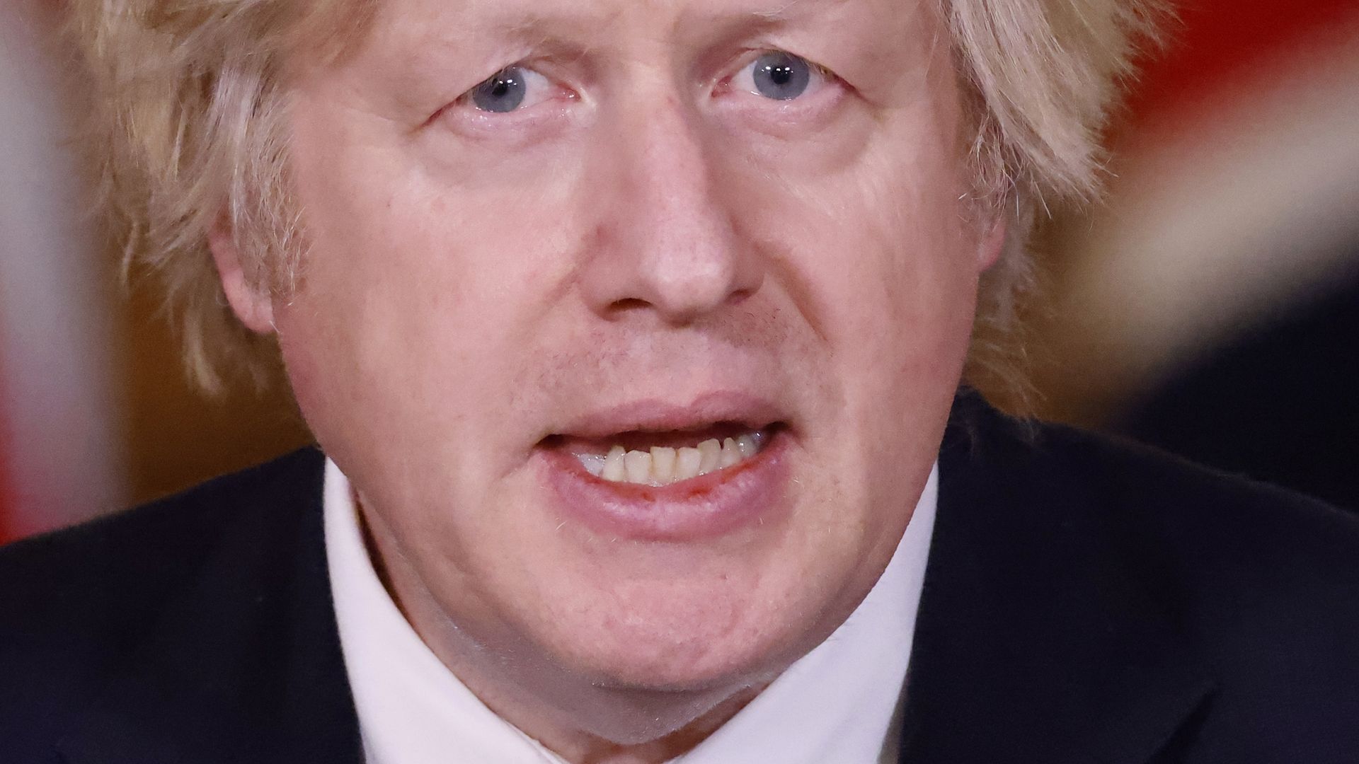 Prime Minister Boris Johnson, during a media briefing in Downing Street - Credit: PA