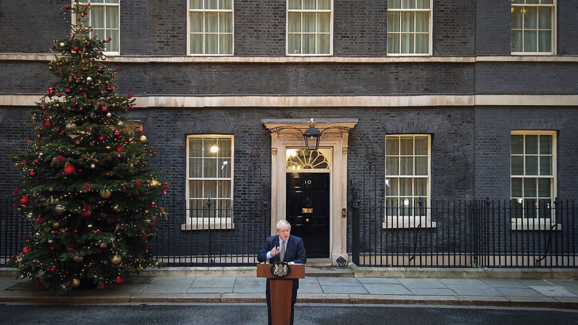 Prime Minister Boris Johnson makes a statement after the general election. Photo: Christopher Furlong/Getty Images - Credit: Getty Images
