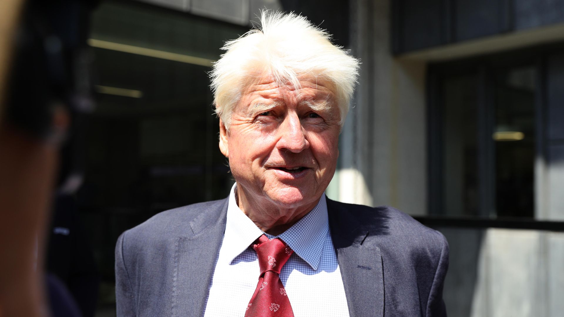 Stanley Johnson leaving the Queen Elizabeth II Centre in London - Credit: PA