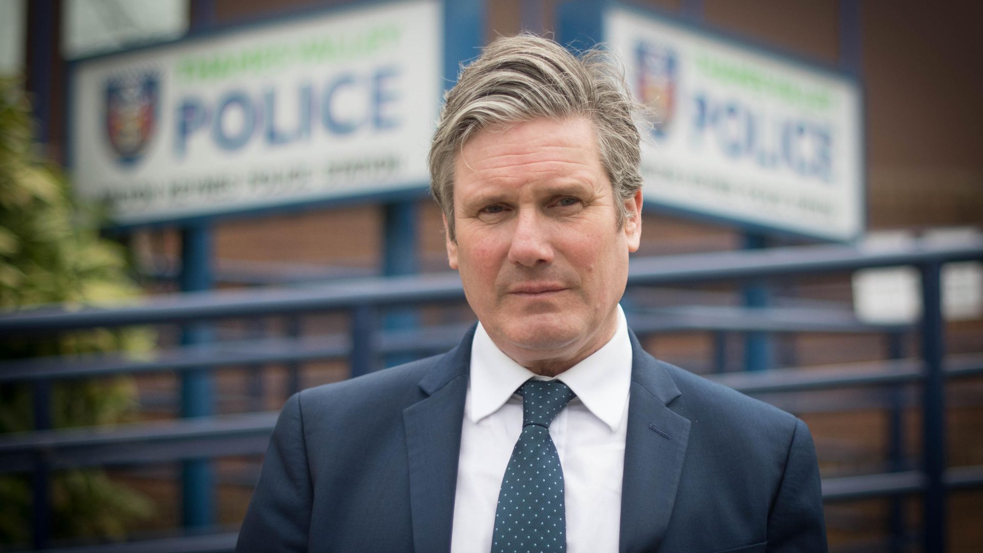 Labour leader Sir Keir Starmer visits Milton Keynes Police Station - Credit: PA