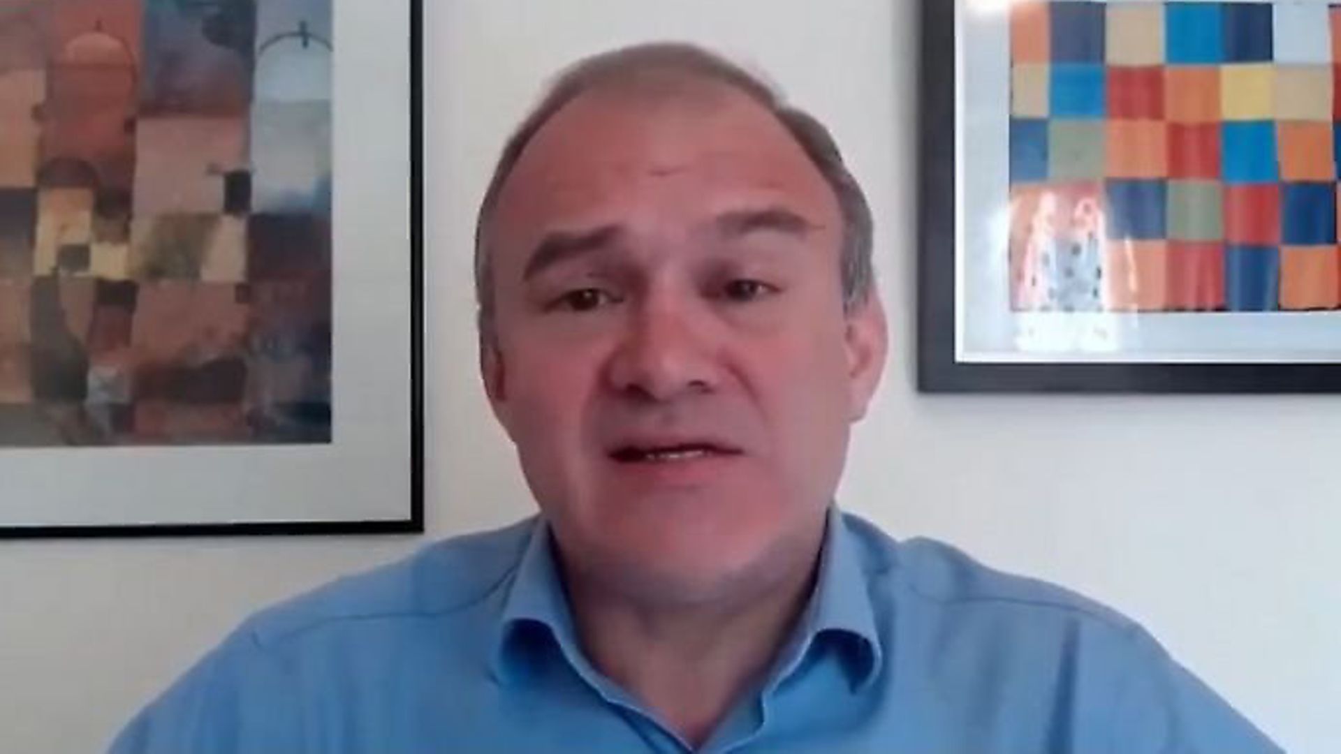 Lib Dem leader Ed Davey has called on the government to stop bailing out companies based in tax havens during the coronavirus outbreak. Photograph; Sky News. - Credit: Archant