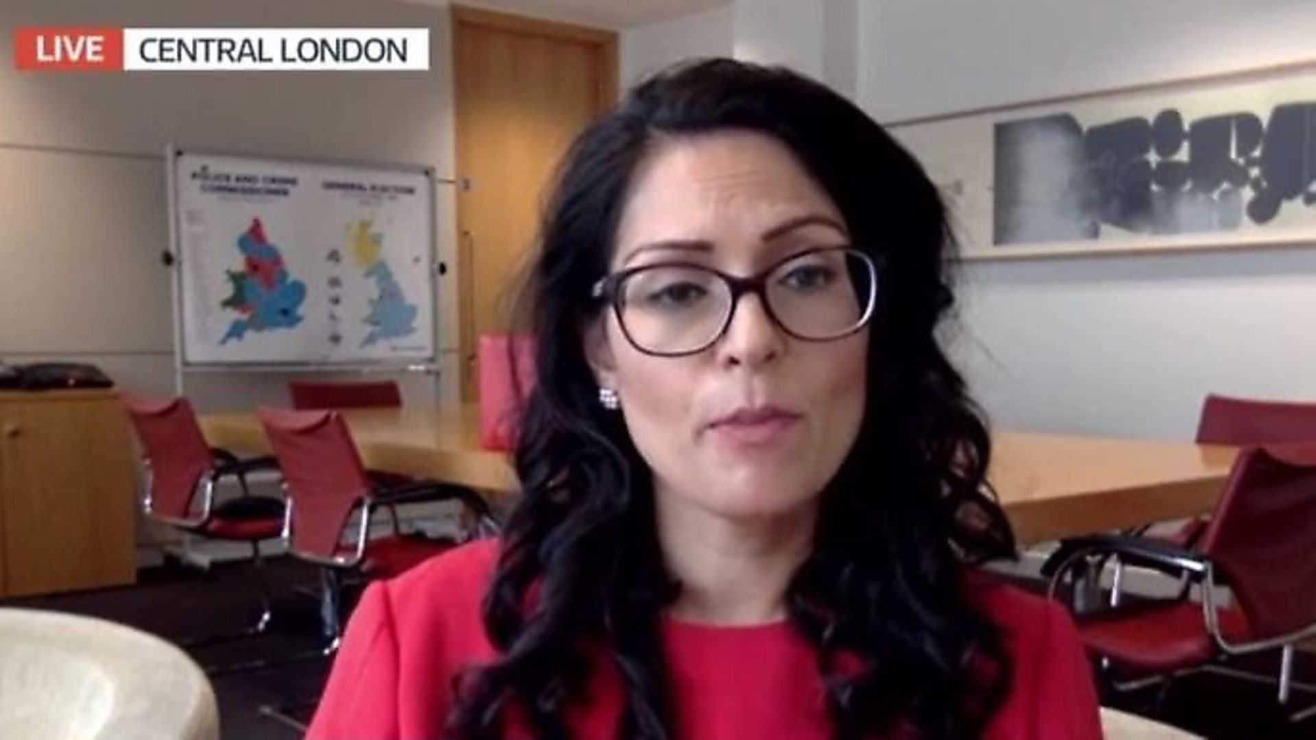 Home secretary Priti Patel on Good Morning Britain. Photograph: ITV. - Credit: Archant