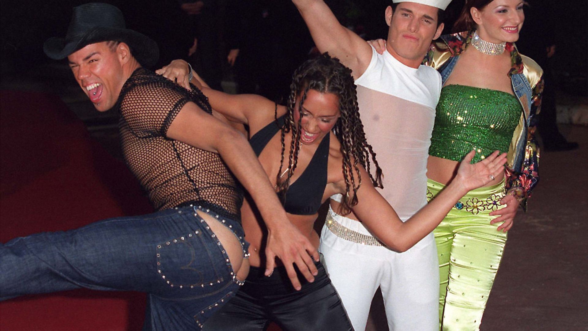 Members of the pop group the Vengaboys attend the World Music Awards May 2, 2001 in Monte Carlo. (Photo by James Whatling/UK Press) - Credit: Getty Images