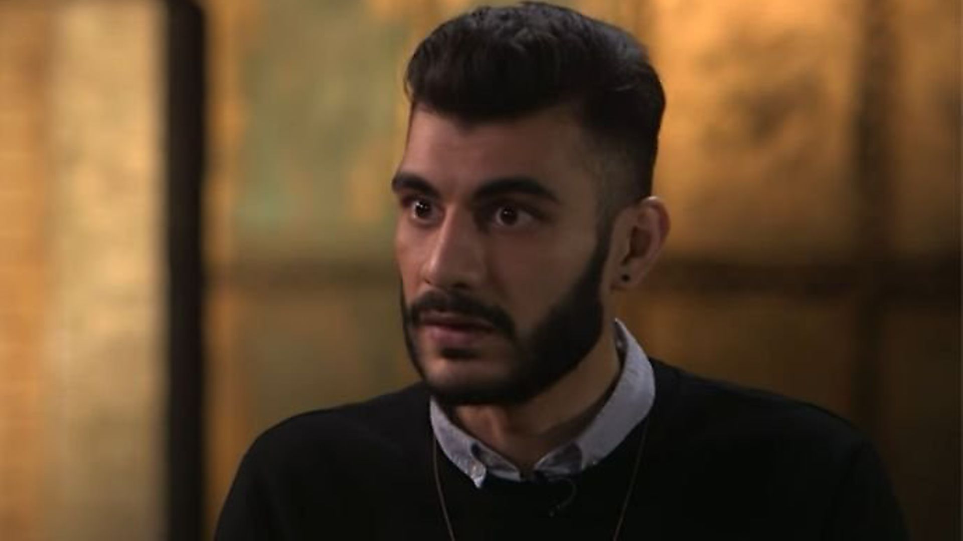 Shahmir Sanni during a Channel 4 interview. Sanni called on Scotland to seek independence 'as soon as you can' following accusations he made that Westminster 'hated Scotland'; Channel 4 - Credit: Archant