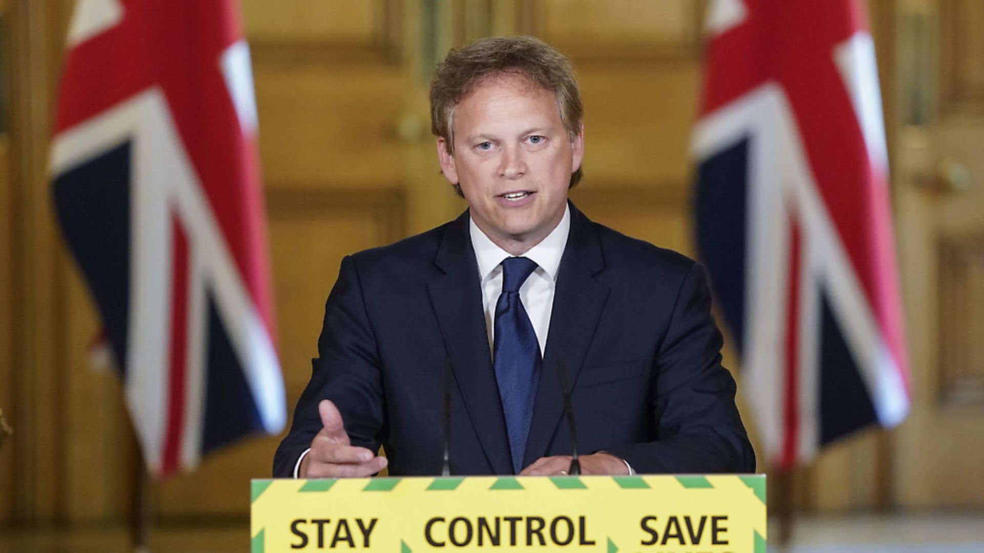 Transport secretary Grant Schapps during a media briefing at Downing Street. Picture: Andrew Parsons/10 Downing Street/Crown Copyright/PA Wire. - Credit: PA