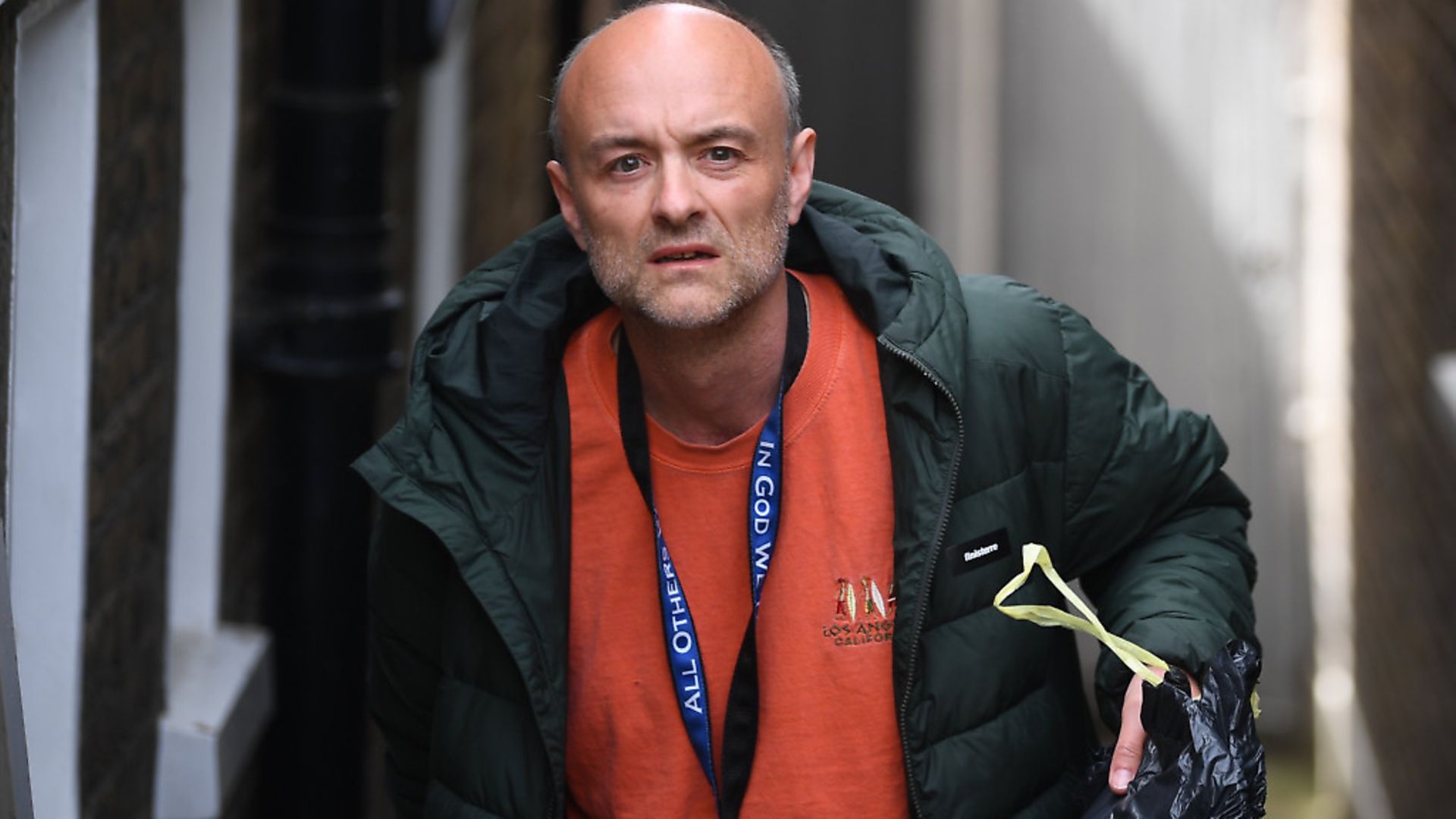 Prime Minister Boris Johnson's senior aide Dominic Cummings leaving his north London home. Photograph: Victoria Jones/PA Wire. - Credit: PA