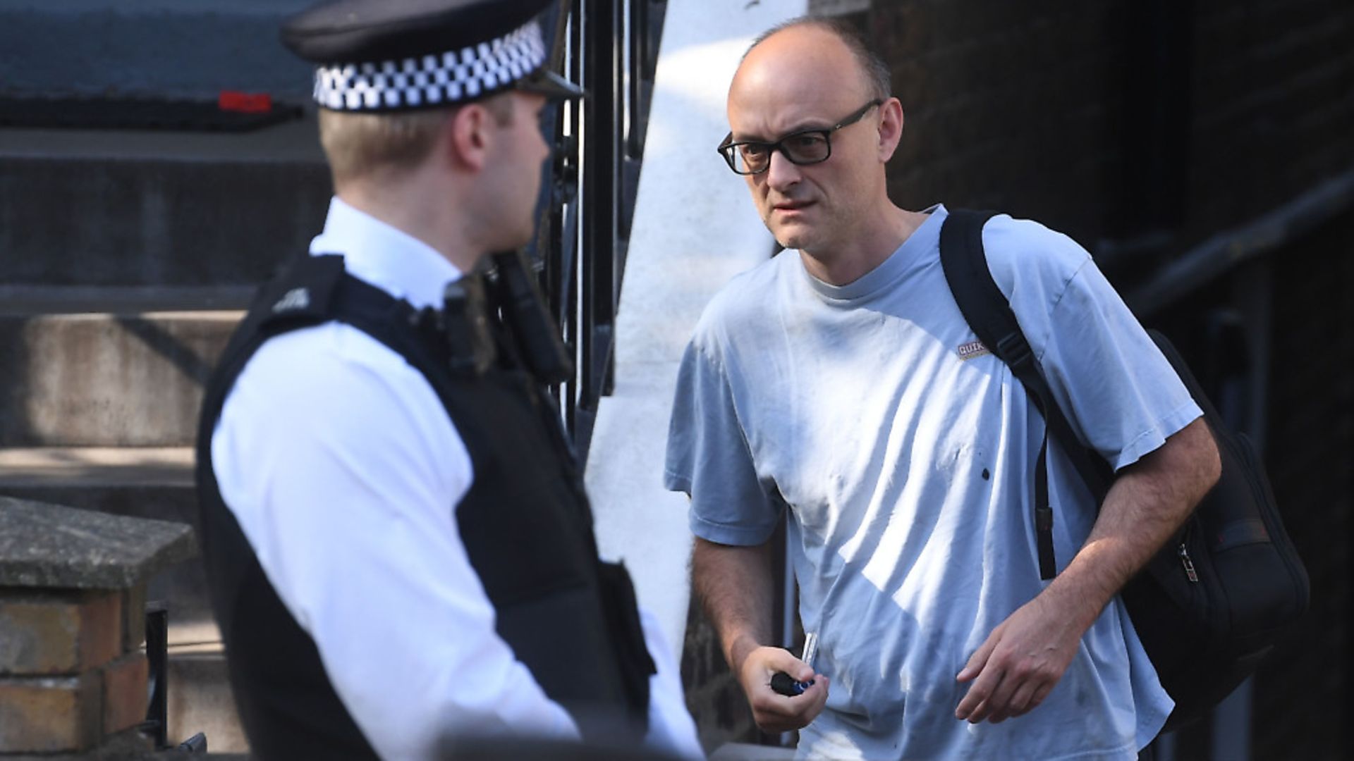 Dominic Cummings leaves his north London home as the row over the Durham trip taken by Prime Minister Boris Johnson's top aide continues. Photograph: Kirsty O'Connor/PA Wire. - Credit: PA