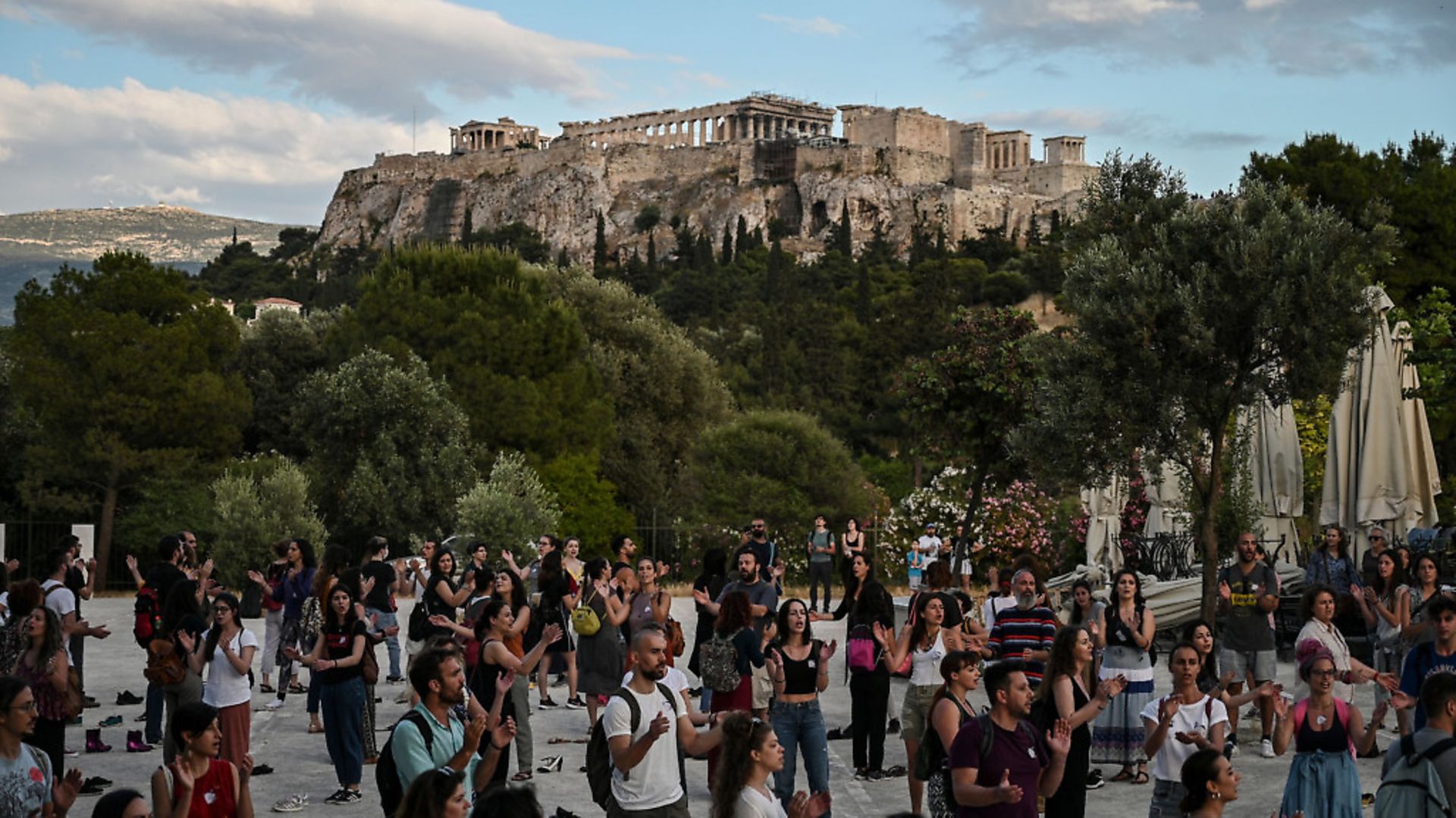 Athens on May 21, 2020. (Photo by ARIS MESSINIS/AFP via Getty Images) - Credit: AFP via Getty Images