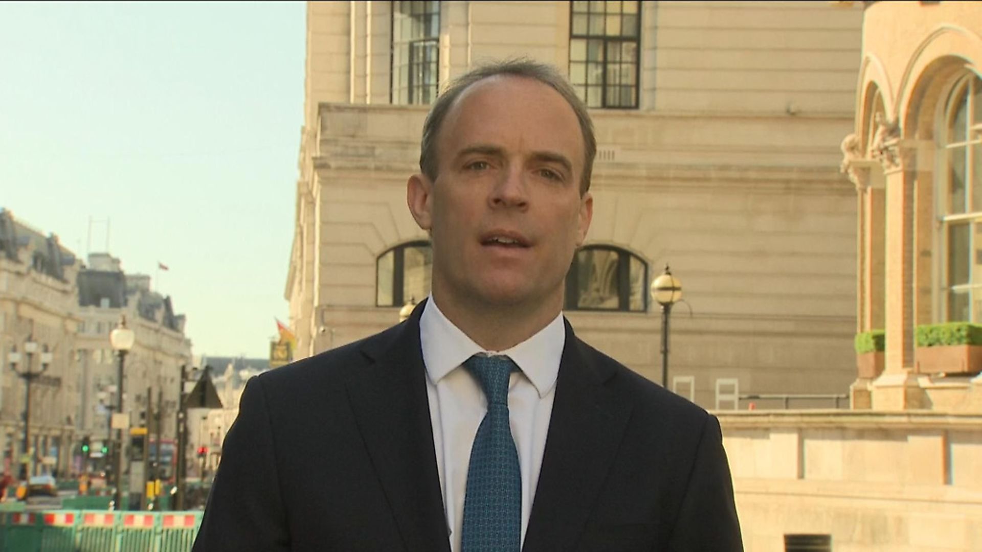 Dominic Raab appears on Sky News. Photograph: Sky. - Credit: Archant