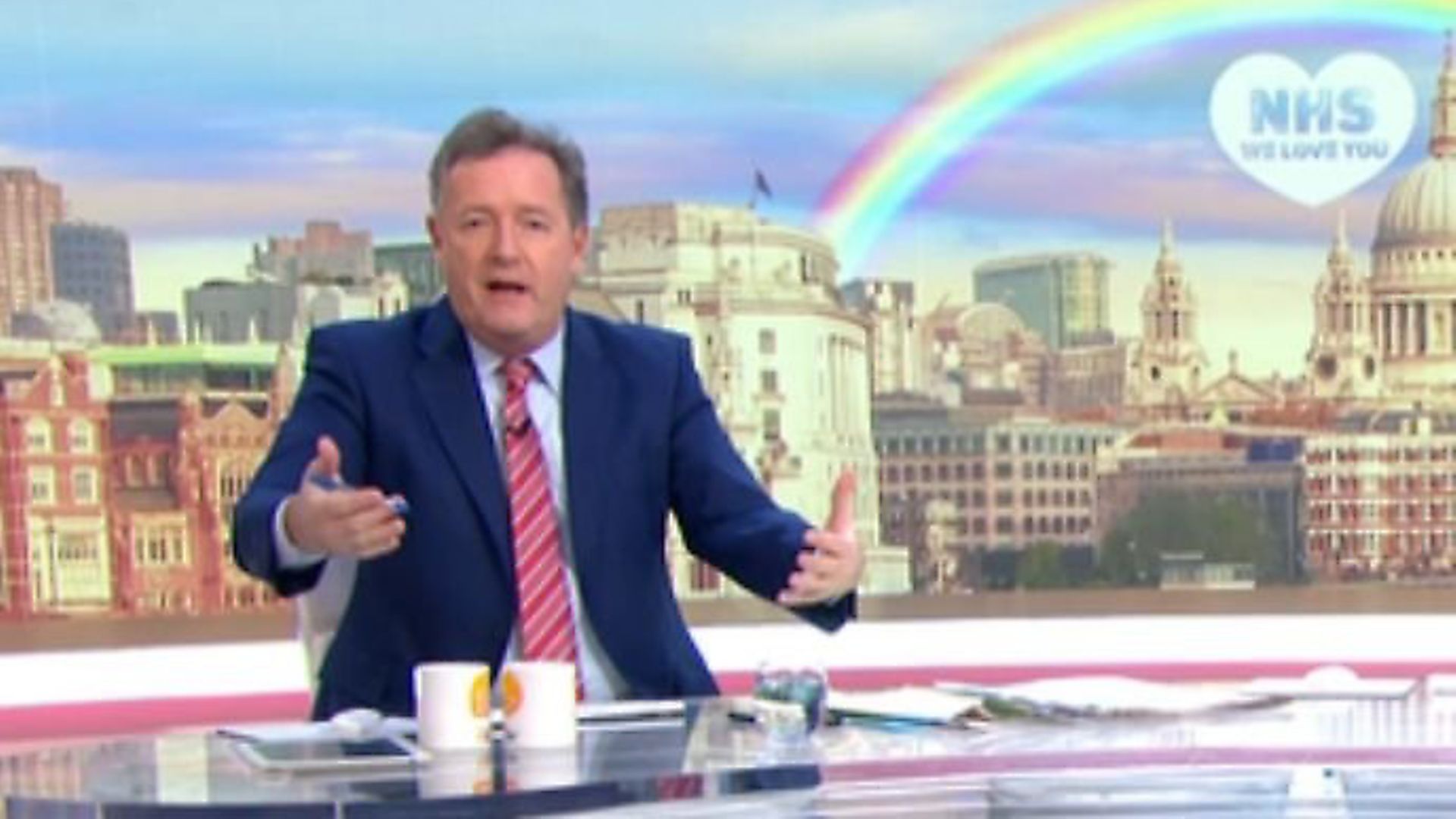 Piers Morgan criticises Dominic Raab's failure to appear on Good Morning Britain. Photograph: ITV. - Credit: Archant